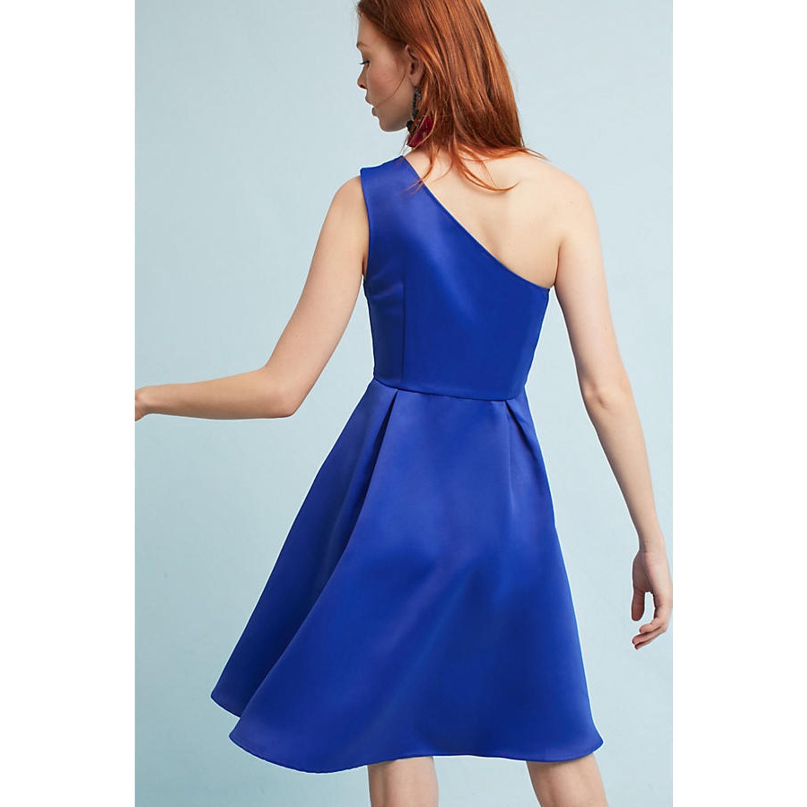 Anthropologie New Seen Worn Kept Shreya Fit & Flare Blue Midi Dress Size 2 Size XS / US 0-2 / IT 36-38 - 2 Thumbnail