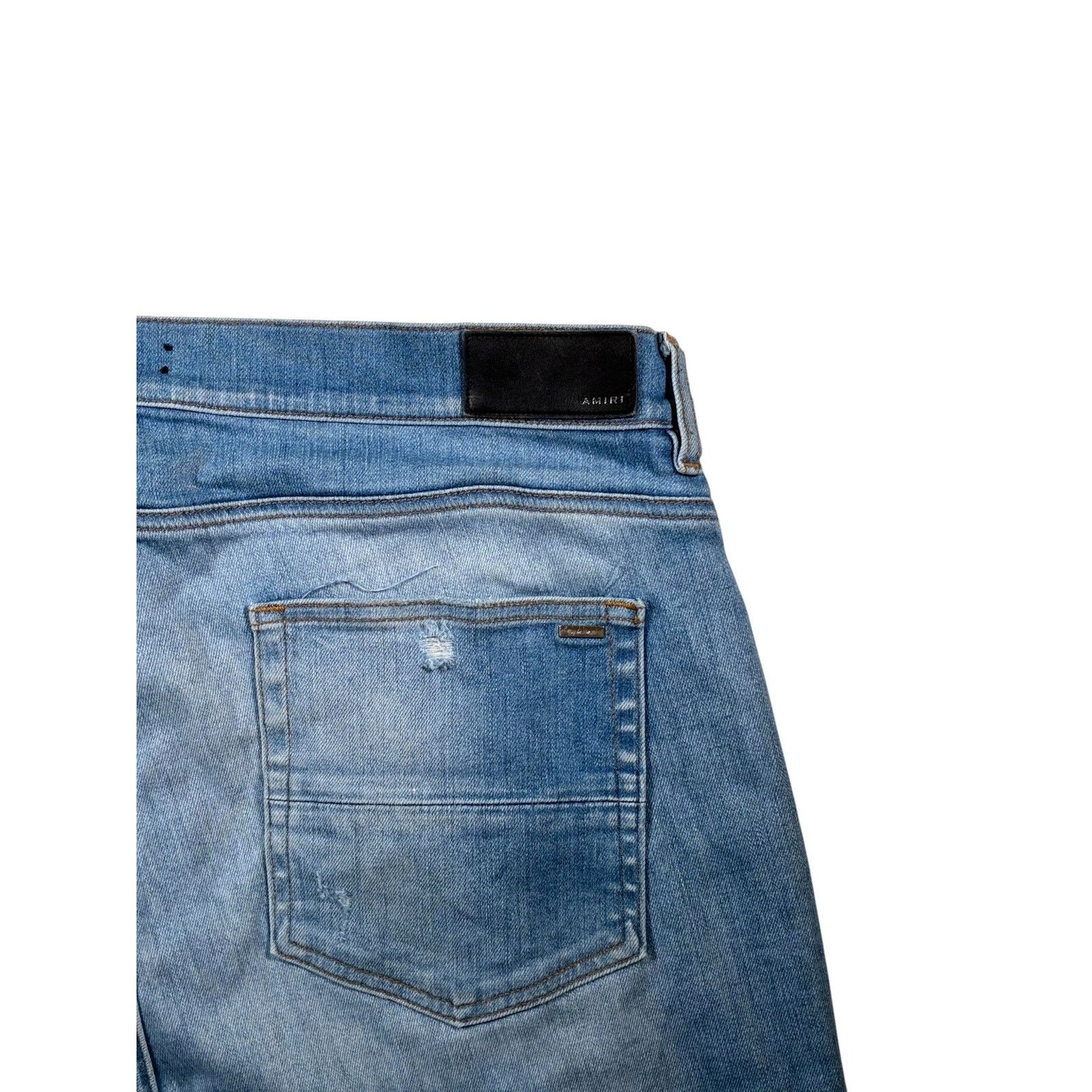 Amiri Amiri MX1 Aloha Light Wash Patch Jeans Size US 40 / EU 56 - 3 Thumbnail