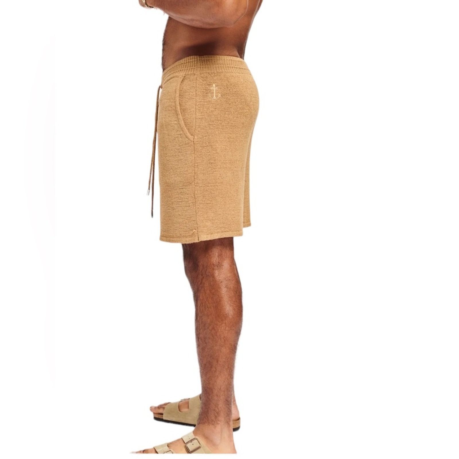 SER.O.YA Ser.O.Ya Mens Unisex Brown Hansen Knit Ribbed Shorts Sm NWT Size US 26 / EU 42 - 4 Thumbnail