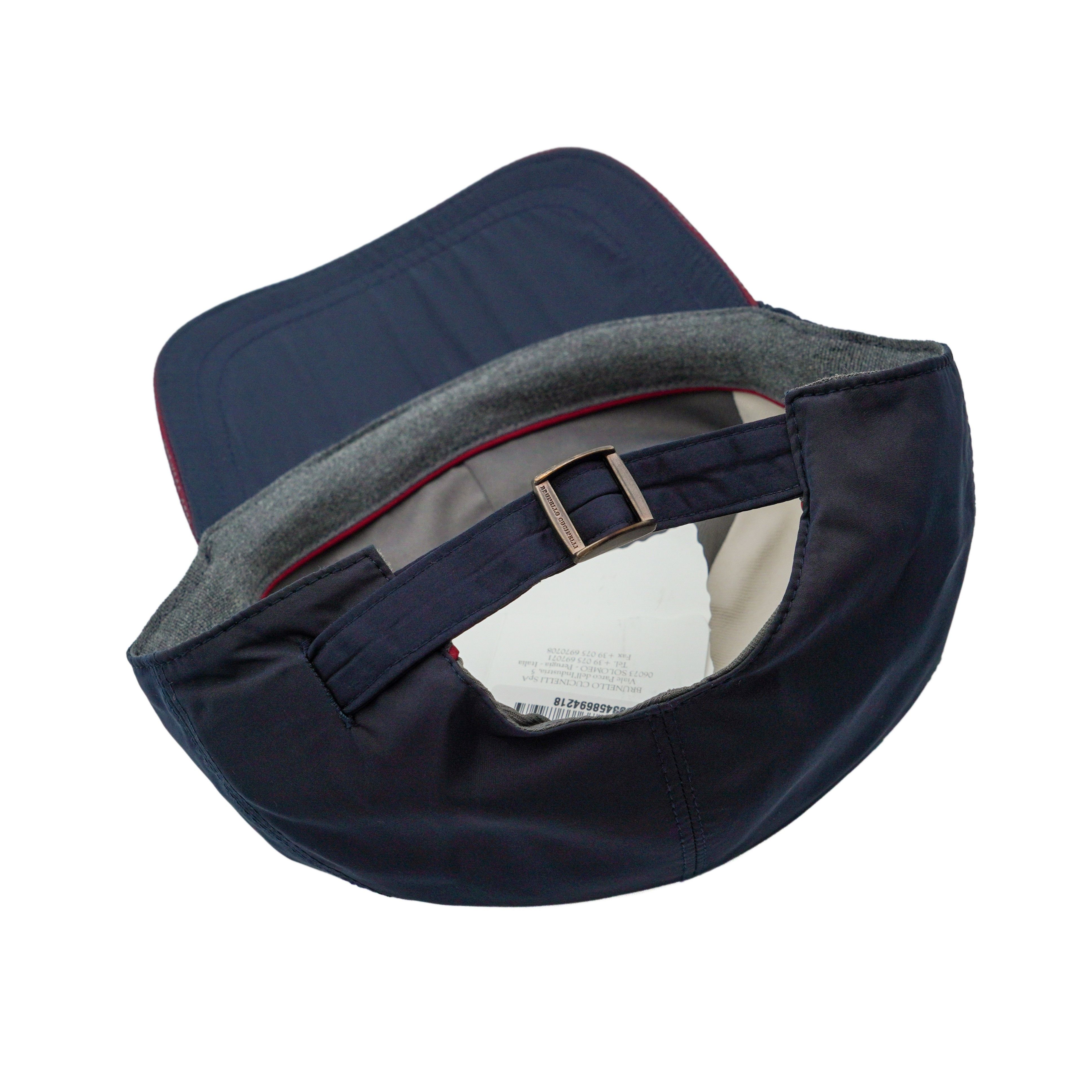 Brunello Cucinelli Brunello Cucinelli Navy Blue Embroidered Logo Baseball Cap Size ONE SIZE - 4 Thumbnail