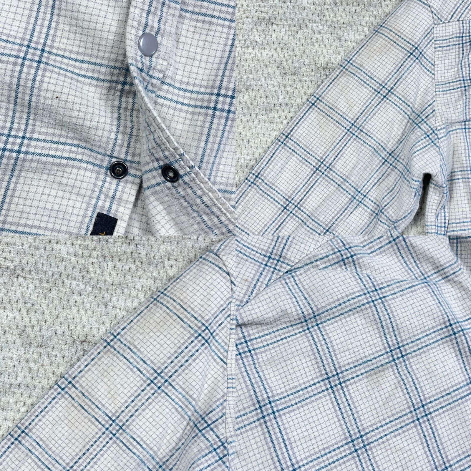 Howler Brothers VINTAGE Howler Bros Flannel Shirt Men Medium Tan Blue Plaid Snap Button Hiking Camp Size US M / EU 48-50 / 2 - 8 Thumbnail