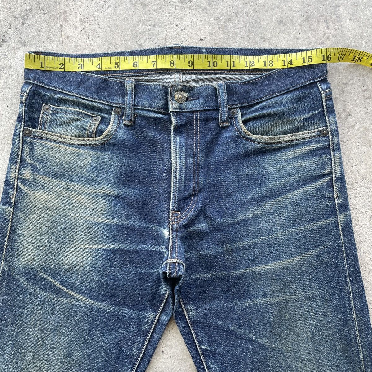 Japanese Brand Vintage Japanese Redline Ripped Jeans Distressed Pants Faded Size US 32 / EU 48 - 5 Thumbnail