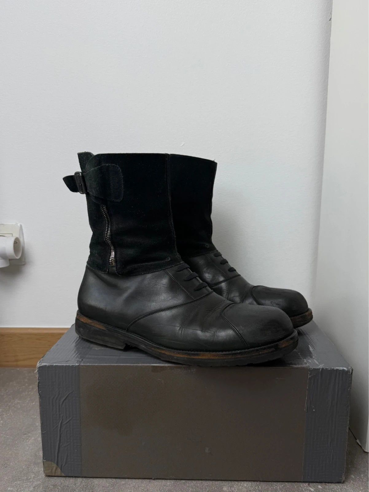 Maison Margiela Maison Margiela boots combat archive 2003s vintage rare Size US 12 / EU 45 - 2 Thumbnail