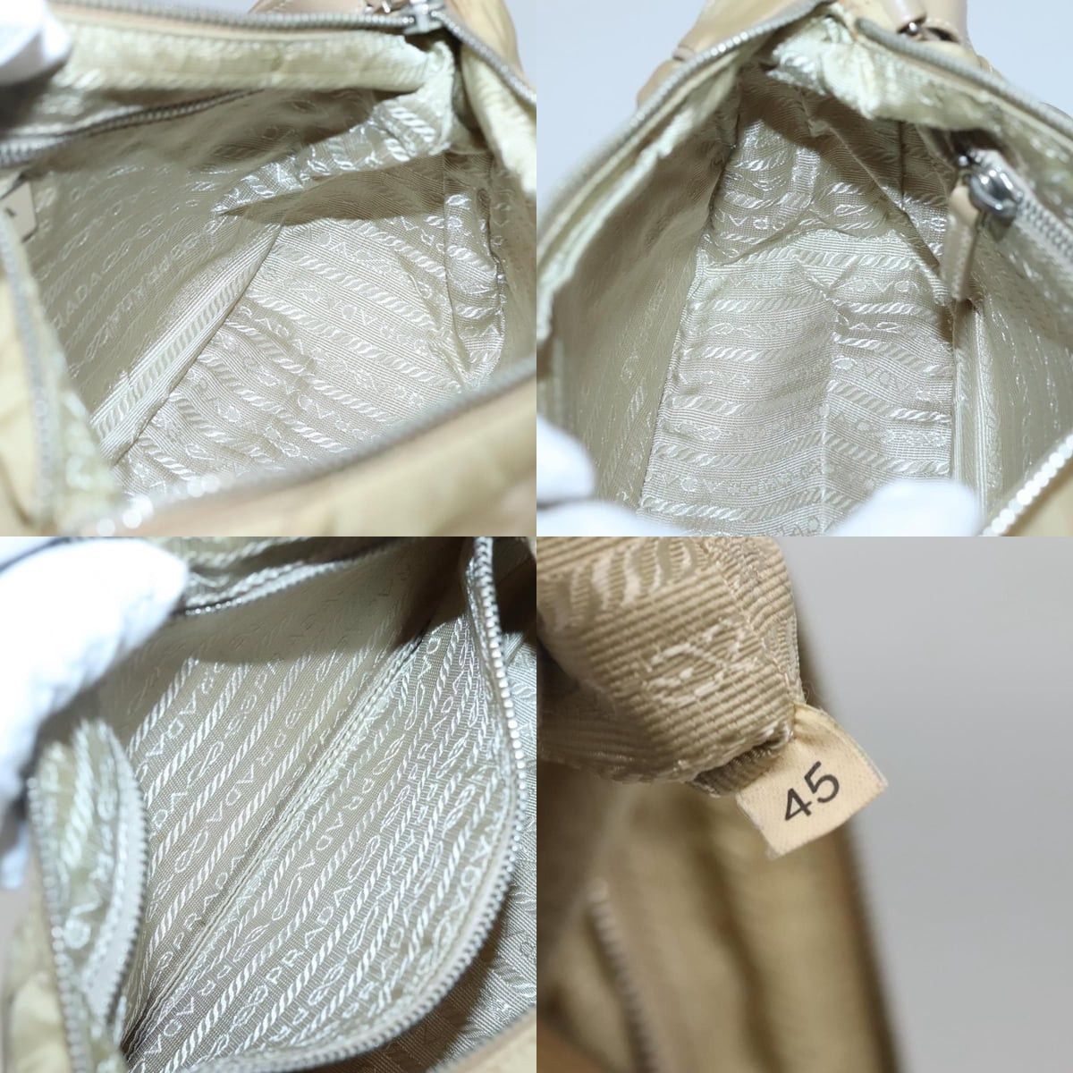 Prada PRADA Shoulder Bag Nylon Beige Silver Size ONE SIZE - 12 Thumbnail
