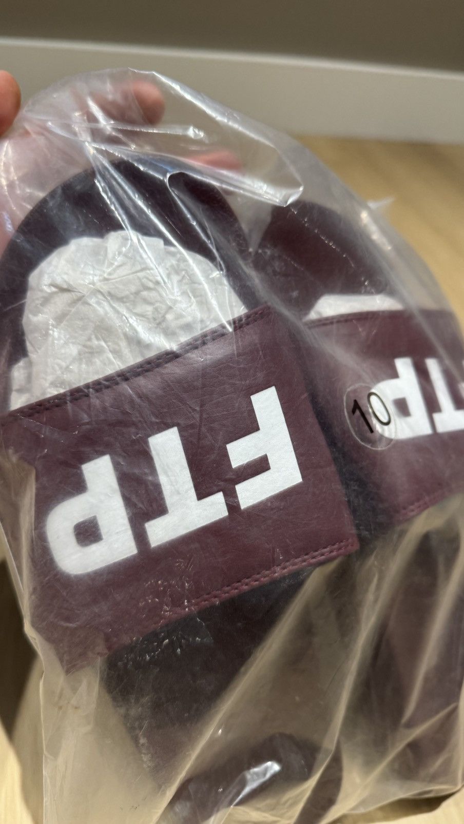 Fuck The Population FTP Slides Burgundy Size US 10 / EU 43 - 2 Thumbnail