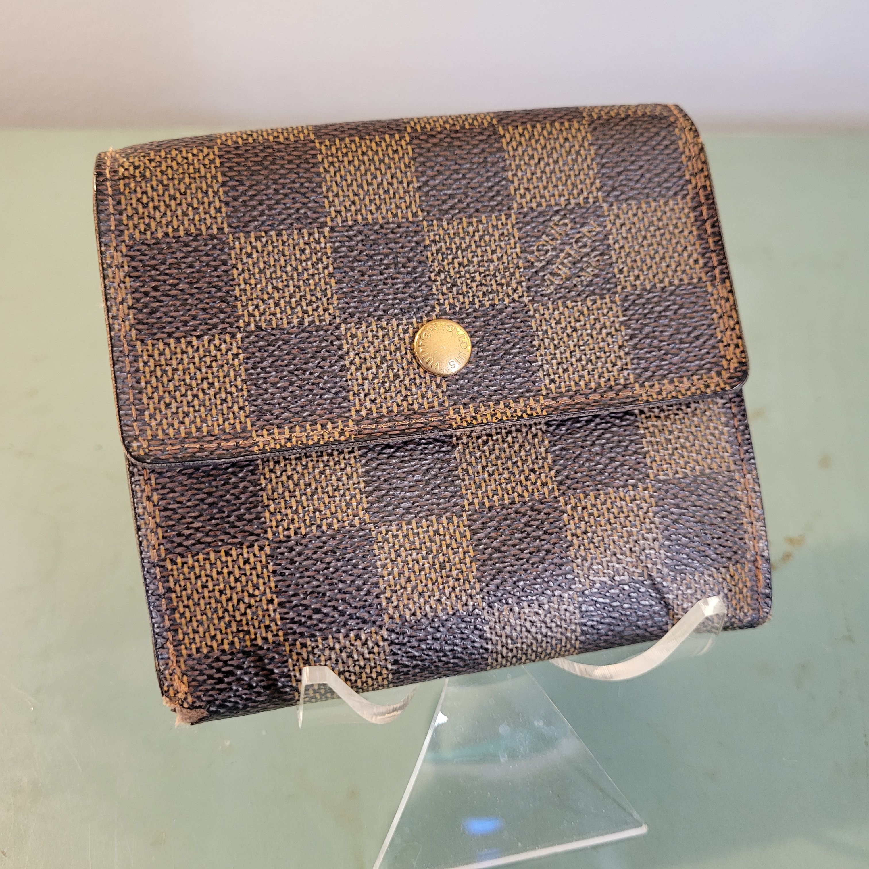 Louis Vuitton Louis Vuitton Damier Ebene Compact Double Snap Wallet Size ONE SIZE - 1 Thumbnail