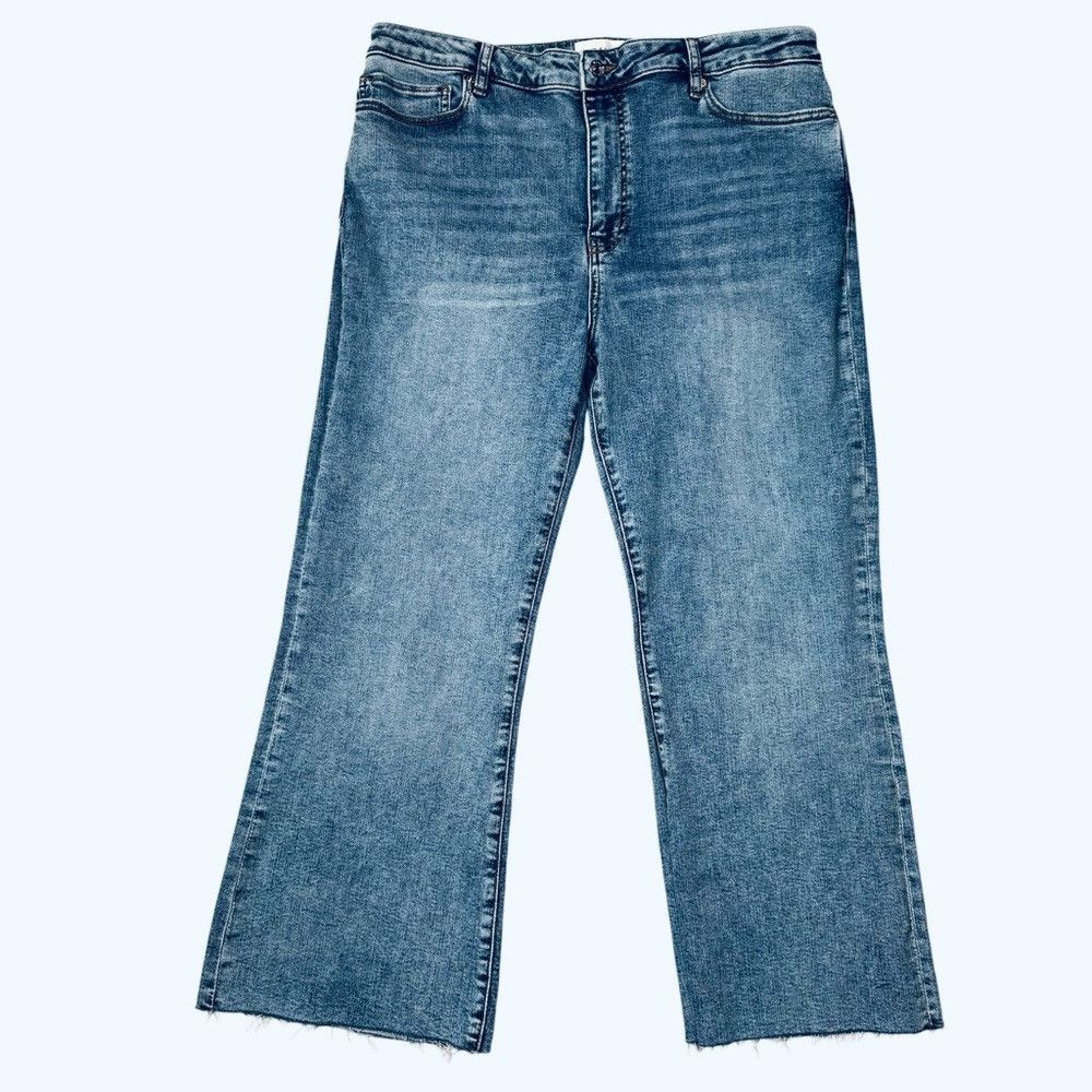 Frame NWT New Frame Le Crop Raw Hem Mini Bootcut Jeans In Rowley Size 34" / US 12 / IT 48 - 2 Thumbnail