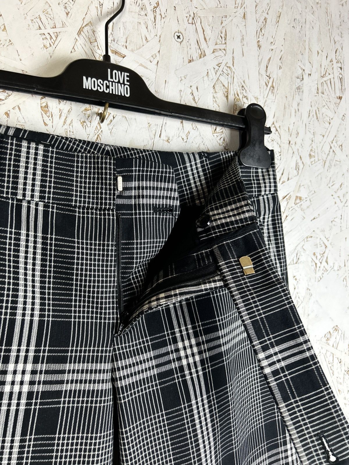 Gucci Vintage Gucci Plaid Checketed Striped Trousers 2007 Grey 38 Size 26" / US 2 / IT 38 - 6 Thumbnail