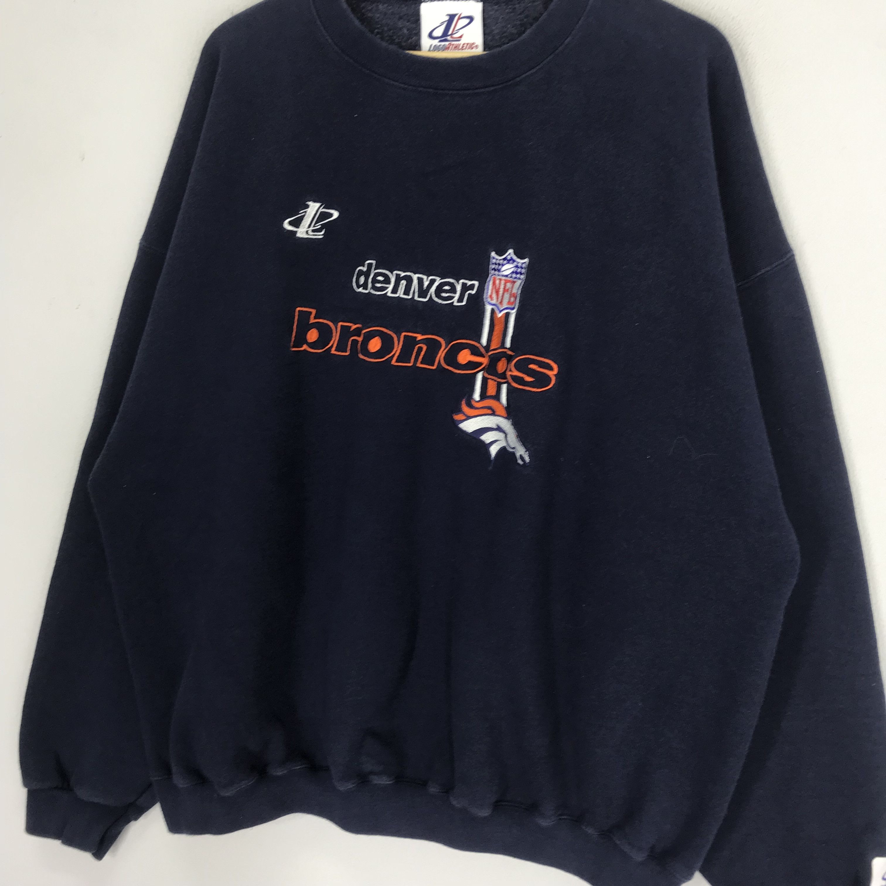 Logo Athletic Vintage 90s Denver Broncos Sweatshirt - 157 Size US XL / EU 56 / 4 - 3 Thumbnail