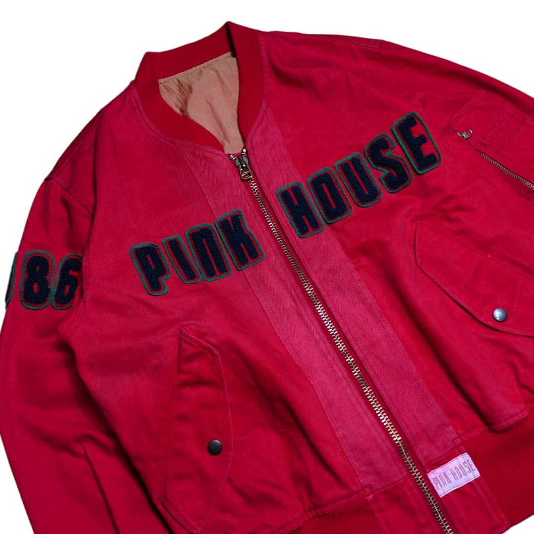 Pink House Vintage pink house red bomber Size US L / EU 52-54 / 3 - 5 Thumbnail