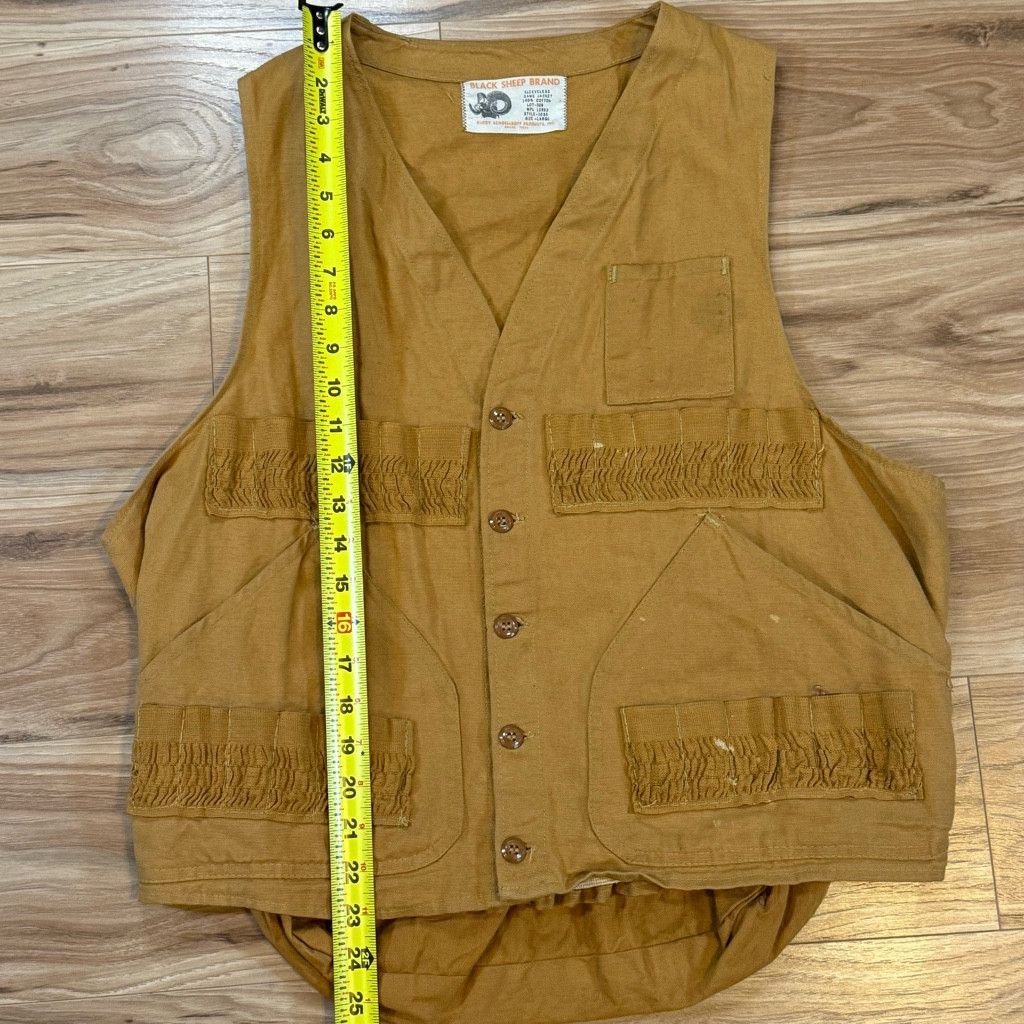 J Brand Black Sheep Brand Men’s Large Cotton Hunting Vest Size US L / EU 52-54 / 3 - 5 Thumbnail