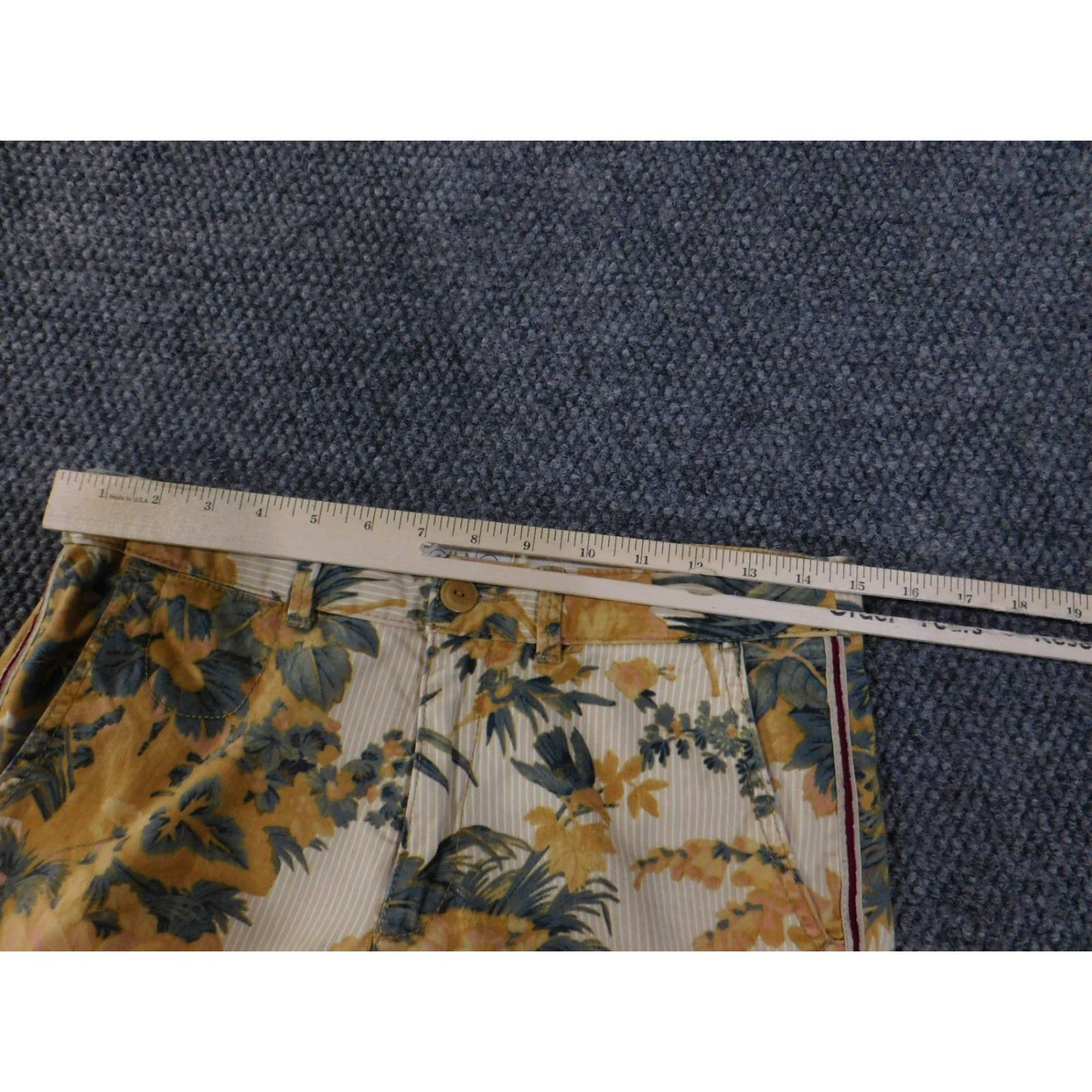 Anthropologie Anthropologie Pants Womens 27 Multicolor Floral Tropical Relaxed Chino Pants Straight Leg Size 27" / US 4 / IT 40 - 5 Thumbnail