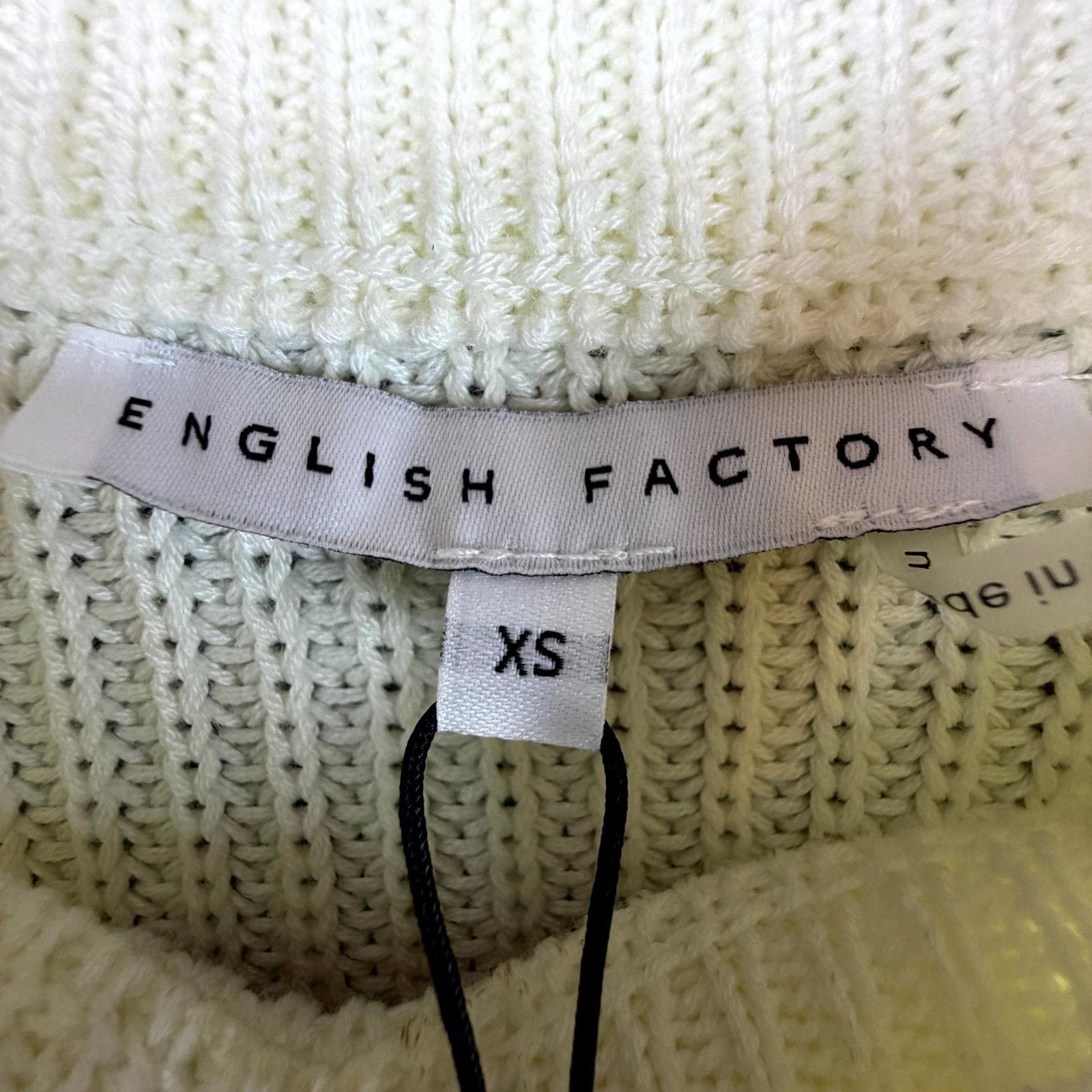 English Factory English Factory Sweater XS Ivory Ribbed Preppy Apres Ski Size XS / US 0-2 / IT 36-38 - 3 Thumbnail