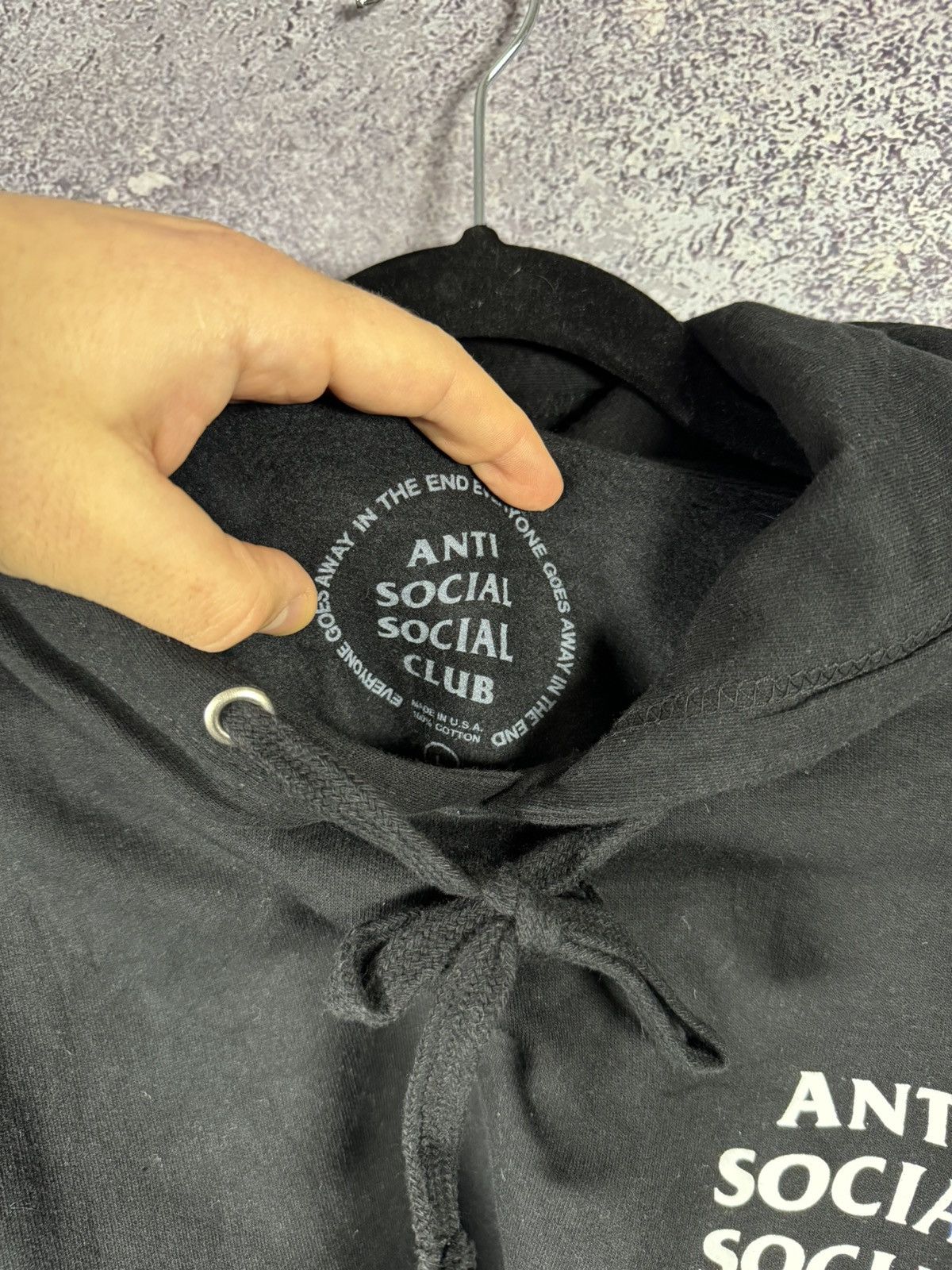 Anti Social Social Club ASSC Anti Social Social Club Hoodie Black Streetwear Large Size US L / EU 52-54 / 3 - 7 Thumbnail