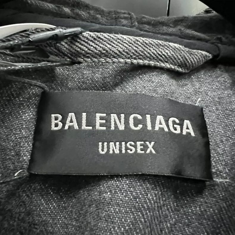 Balenciaga Balenciaga Washed Denim Hoodie Size US M / EU 48-50 / 2 - 3 Thumbnail