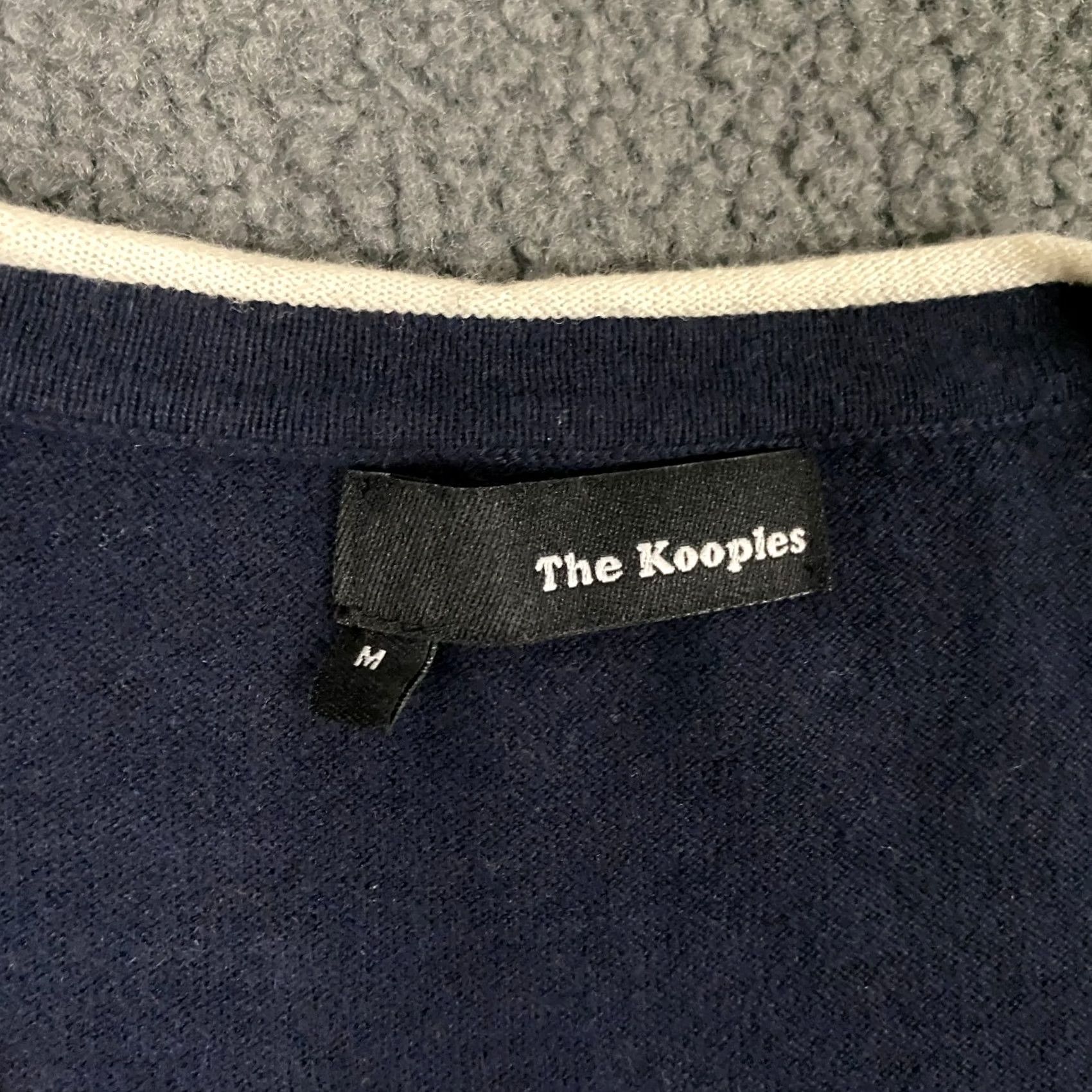 The Kooples VINTAGE The Kooples Cardigan Sweater Mens M Cotton Wool Lightweight Preppy Tipped Blue Wool Cotton Cardigan Men M Blue Fall Winter 90s Mens Size US M / EU 48-50 / 2 - 3 Thumbnail