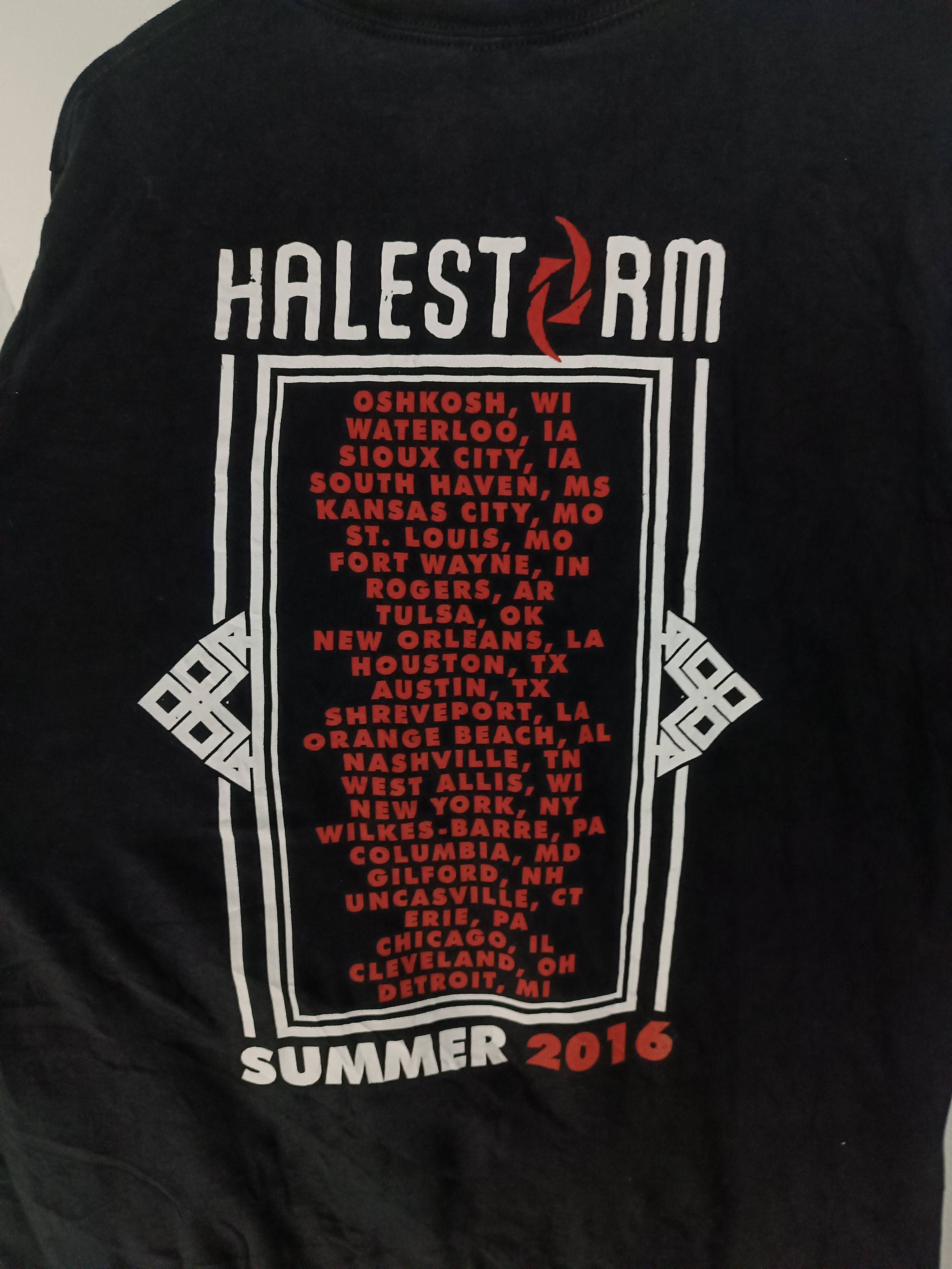 Band Tees VINTAGE 2016 HALESTORM TOUR TEE volbeat i prevail Size US XL / EU 56 / 4 - 16 Thumbnail