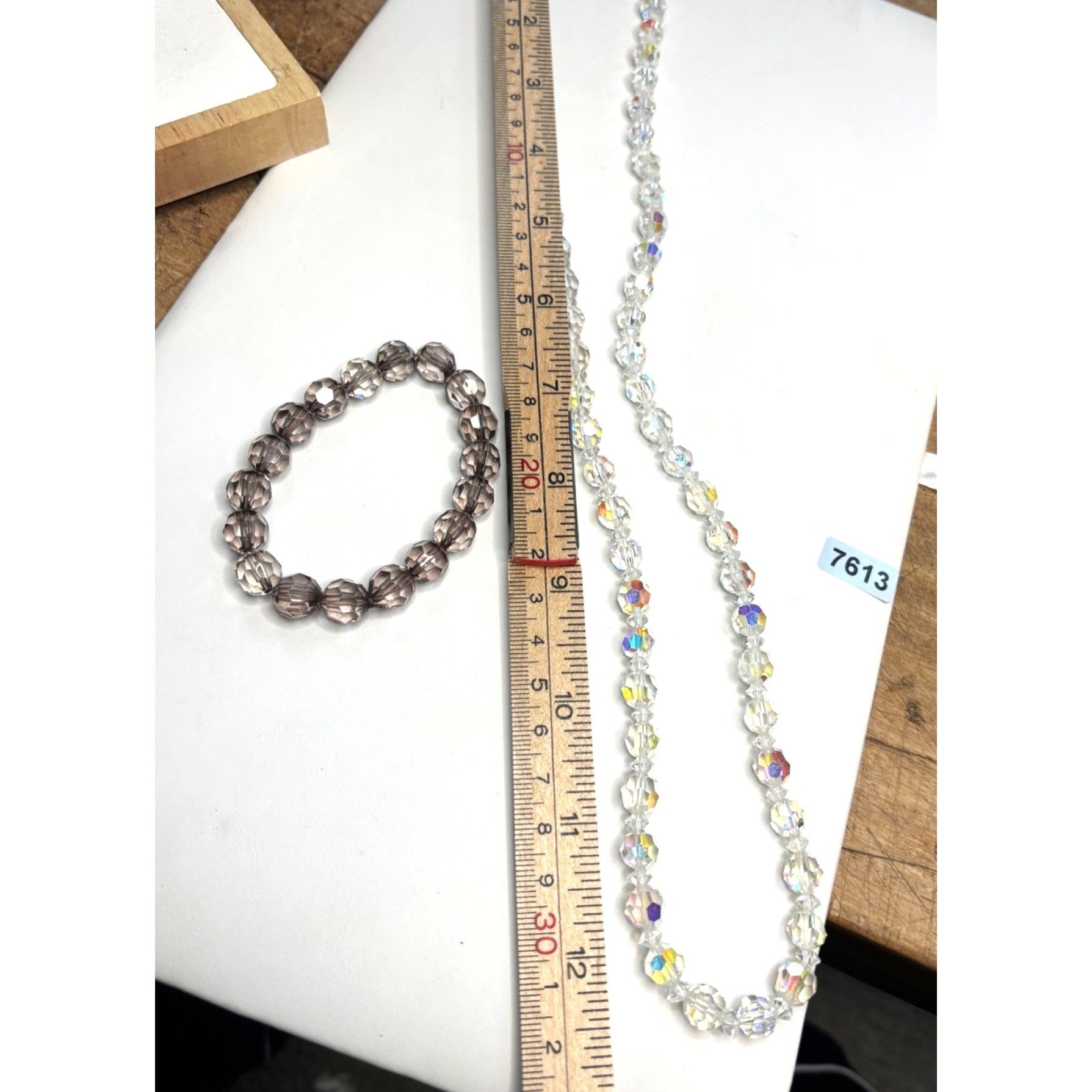 Other Vintage Crystal Beaded Necklace & Bracelet Set Size ONE SIZE - 3 Thumbnail