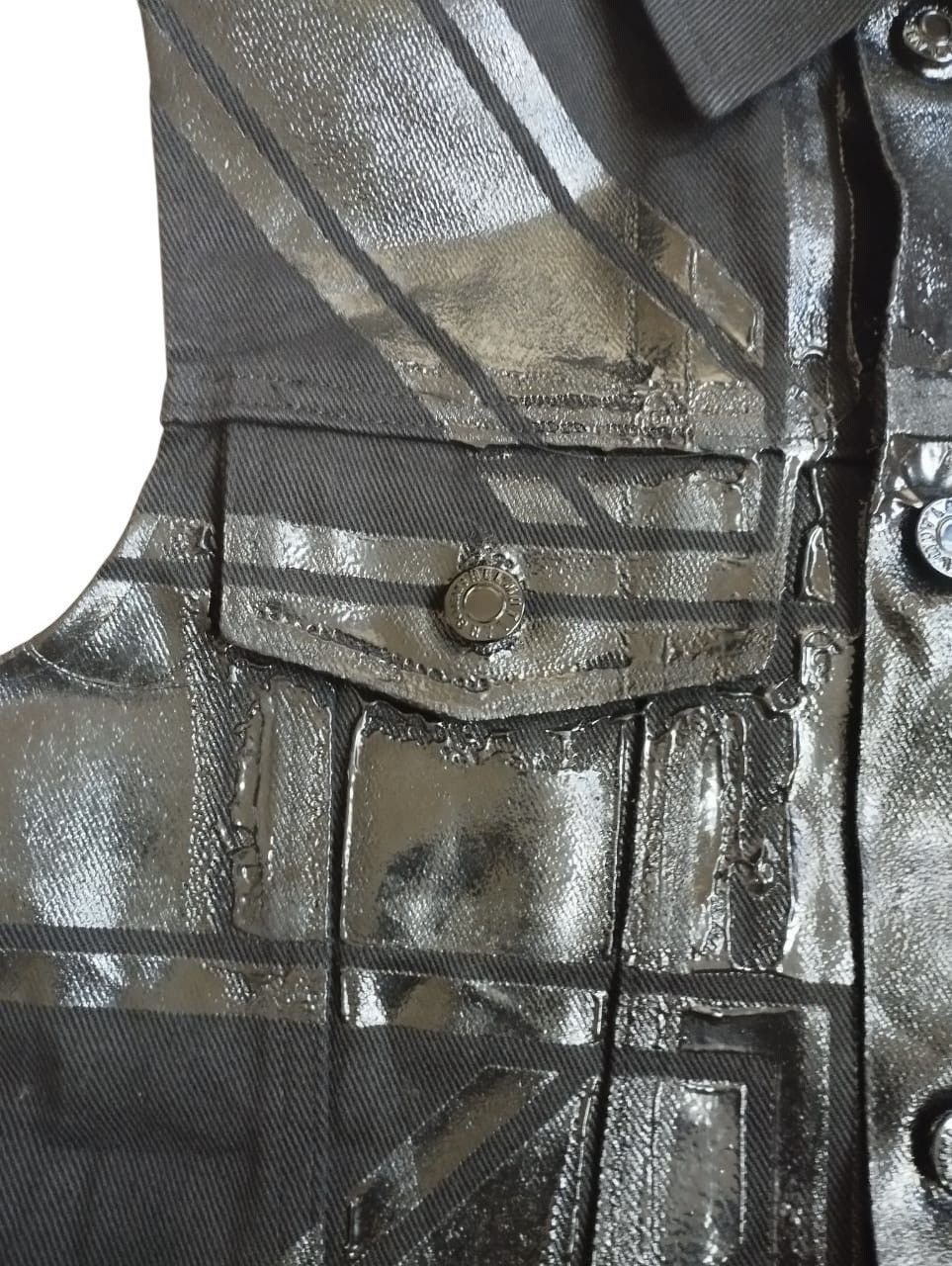 Helmut Lang Vtg🔥Archive1997 Helmut Lang Union Jack Denim Vest Jacket Size US S / EU 44-46 / 1 - 7 Thumbnail