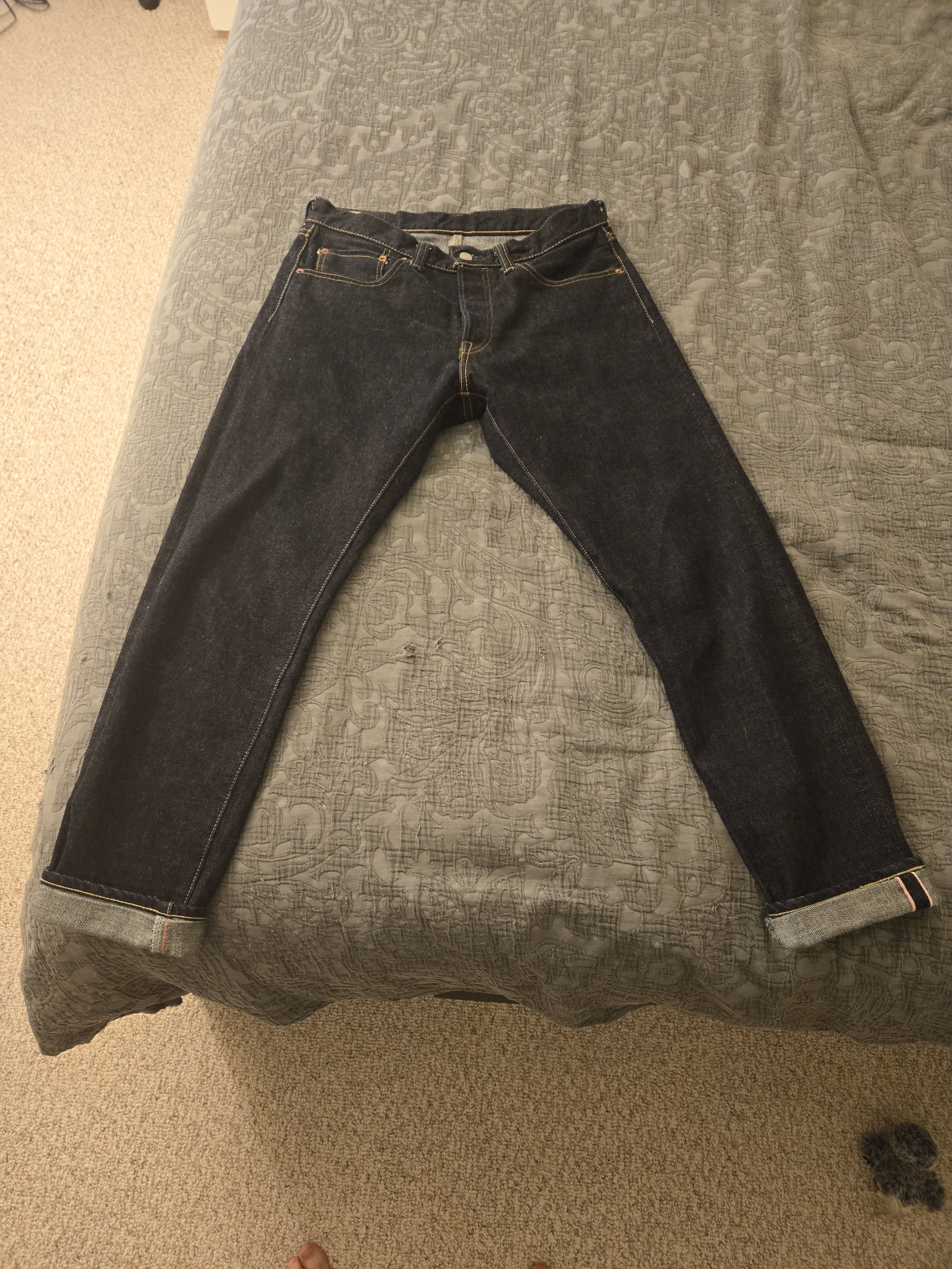 image of Momotaro 15.7Oz High Tapered in Indigo, Men's (Size 33)