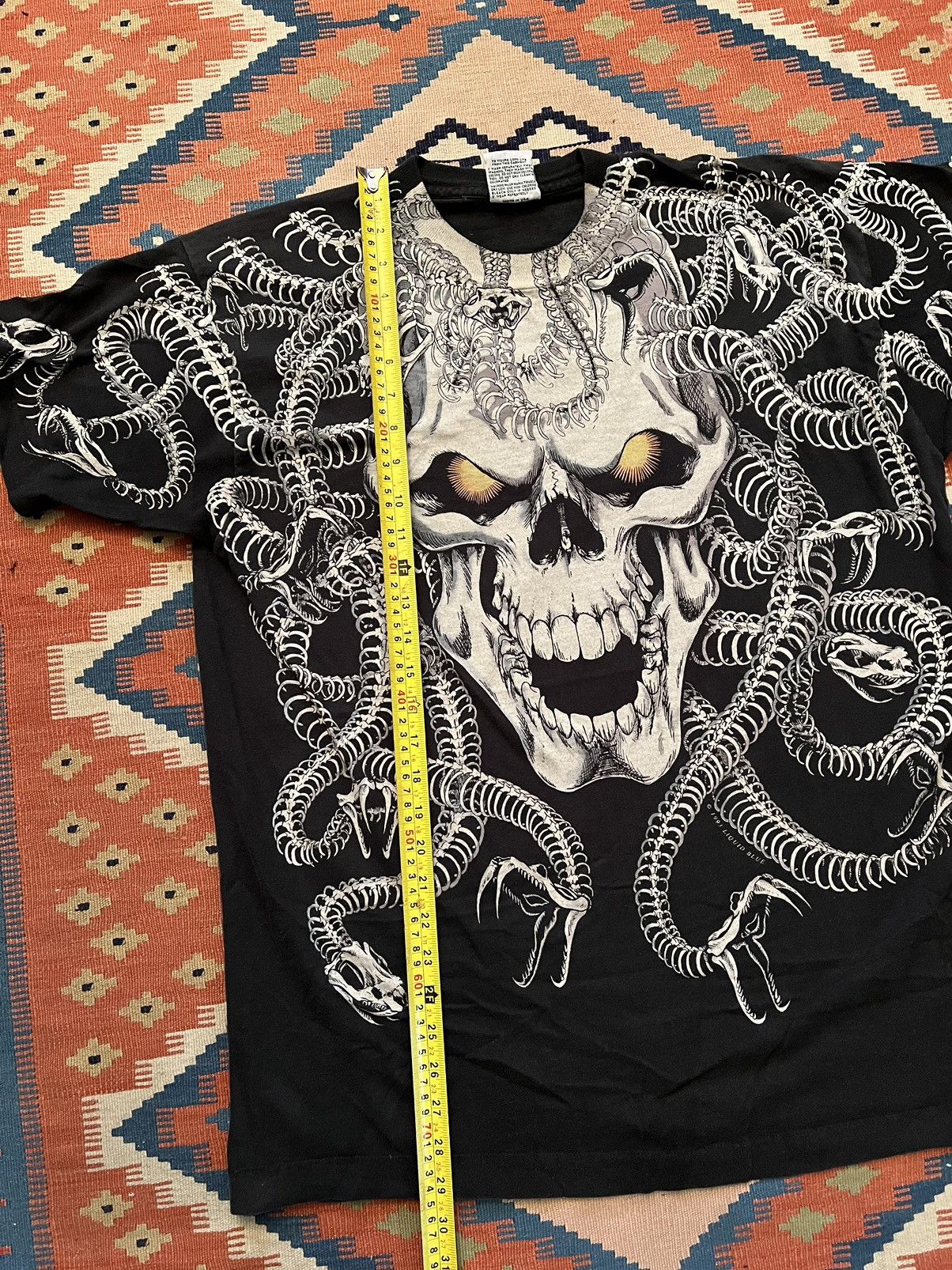 Liquid Blue Vintage 90s Liquid Blue Skull T Shirt size XL RARE Size US XL / EU 56 / 4 - 7 Thumbnail