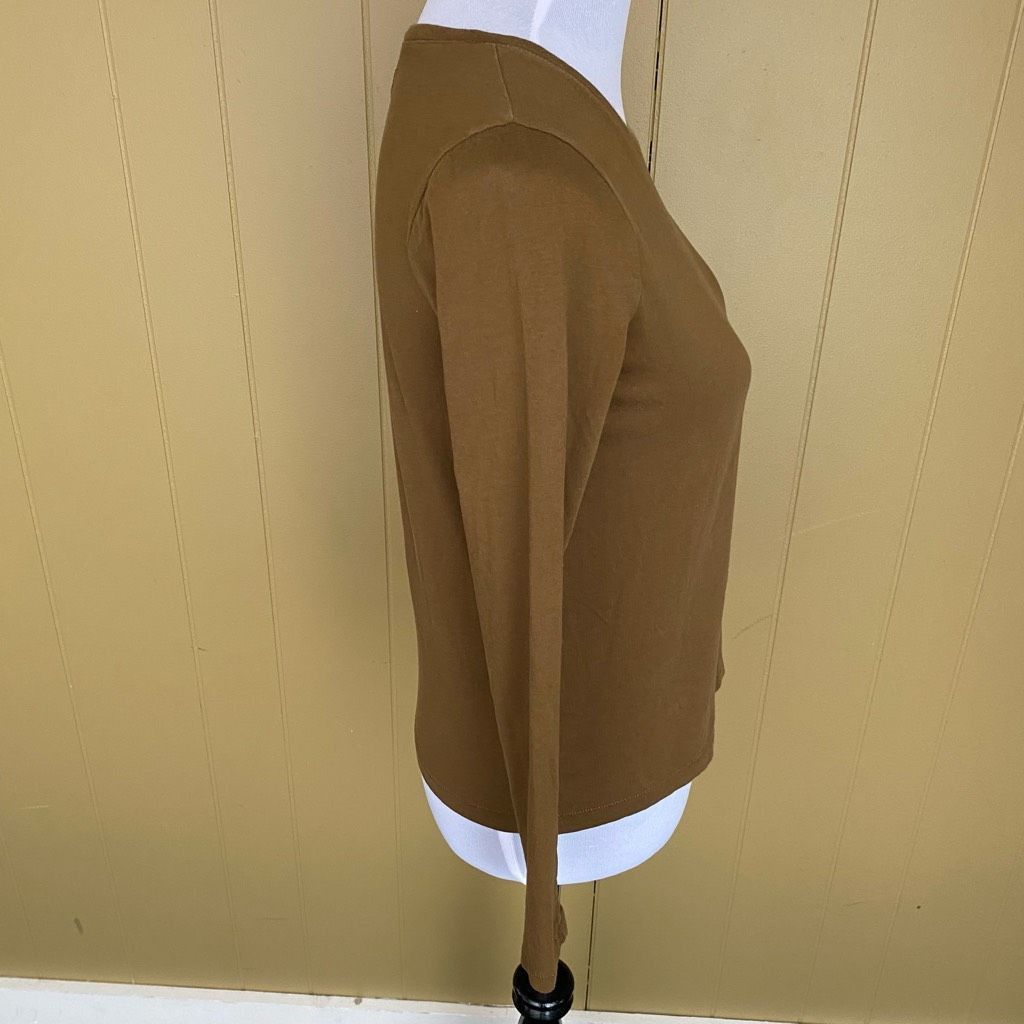 Madewell Madewell women XS scoopneck Longsleeve fitted tan shirt Size XS / US 0-2 / IT 36-38 - 5 Thumbnail