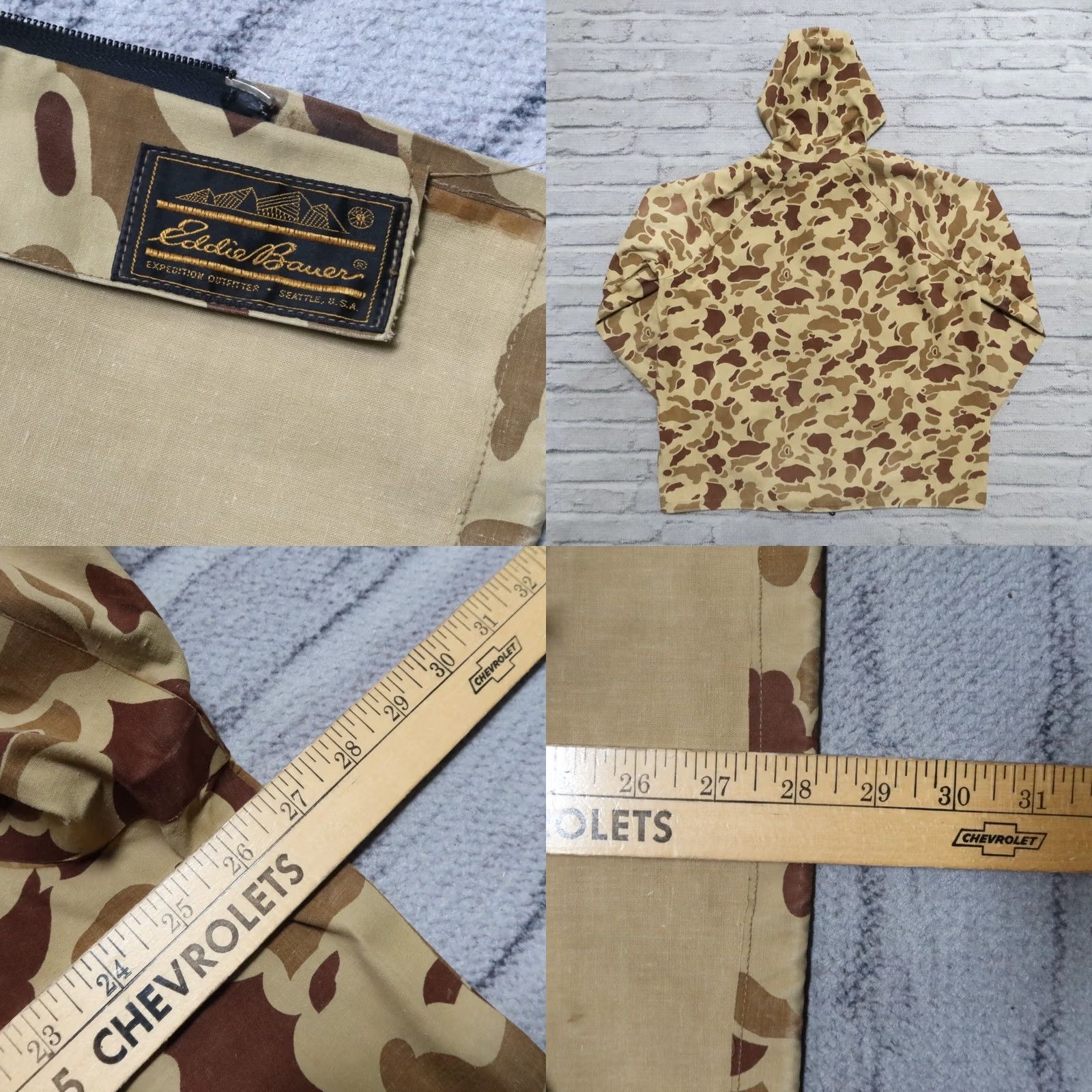 Eddie Bauer Vintage Eddie Bauer Waterproof Parka Jacket M Camouflage Brown Mens Size US M / EU 48-50 / 2 - 8 Thumbnail