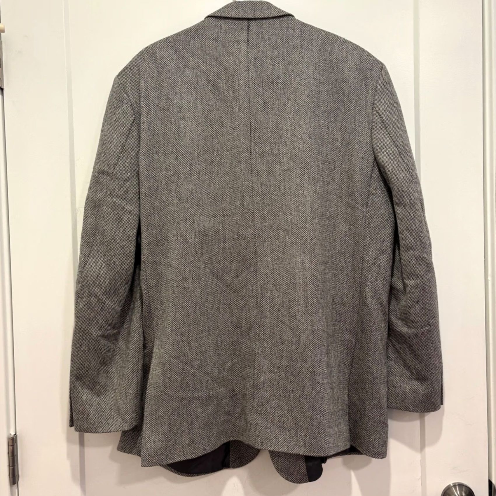 Burton Burton Grey Tweed Wool 3-Button Sport Coat Blazer Mens Size 46R - 4 Thumbnail