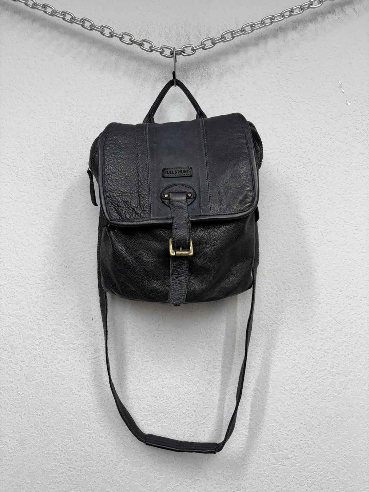 KMRii Vintage Leather Backpack Shoulder Bag 2Way Y2K Distressed Size ONE SIZE - 22 Thumbnail