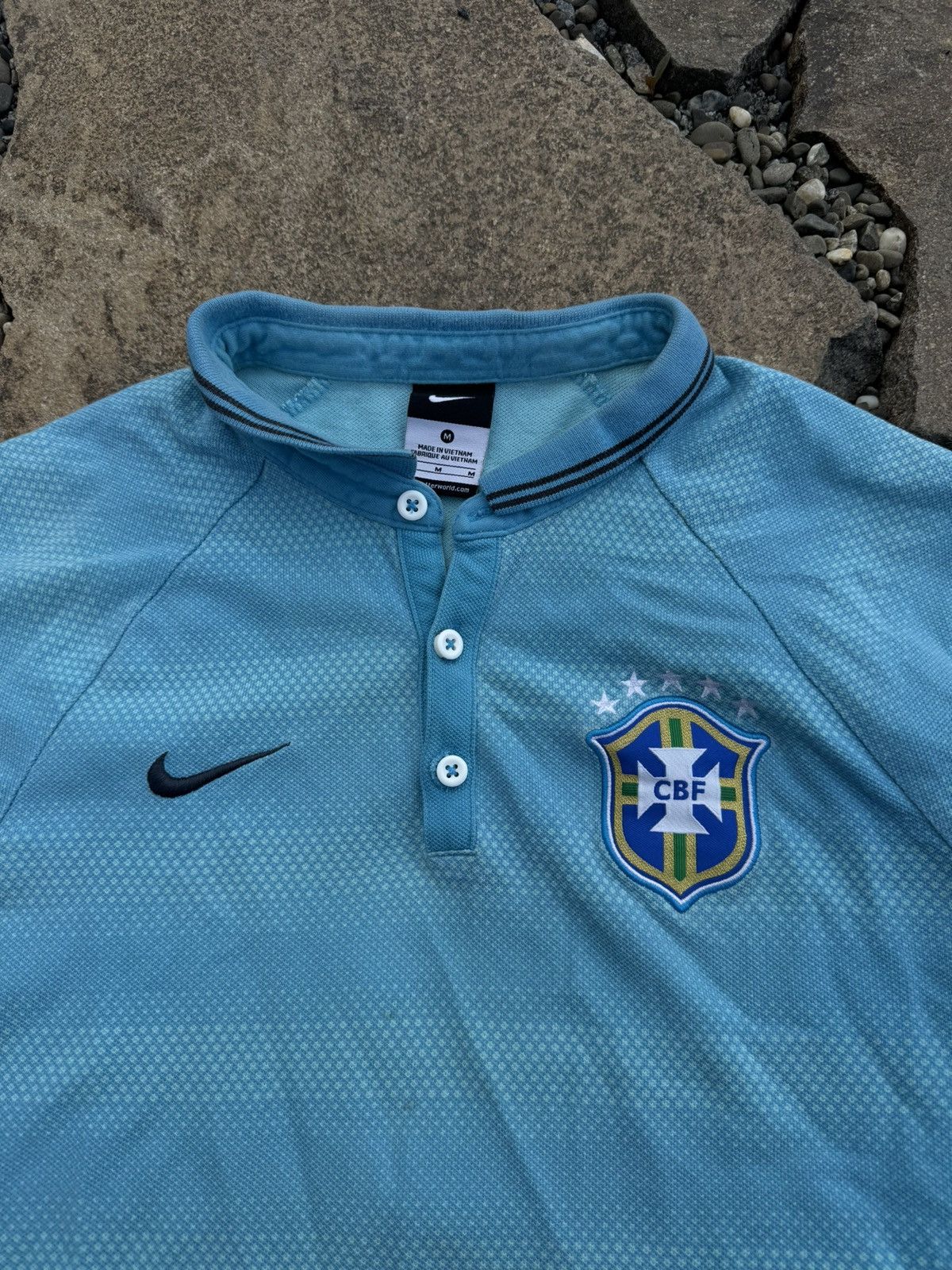 Nike × Vintage Y2K Nike Brazil polo jersey Size US M / EU 48-50 / 2 - 5 Thumbnail