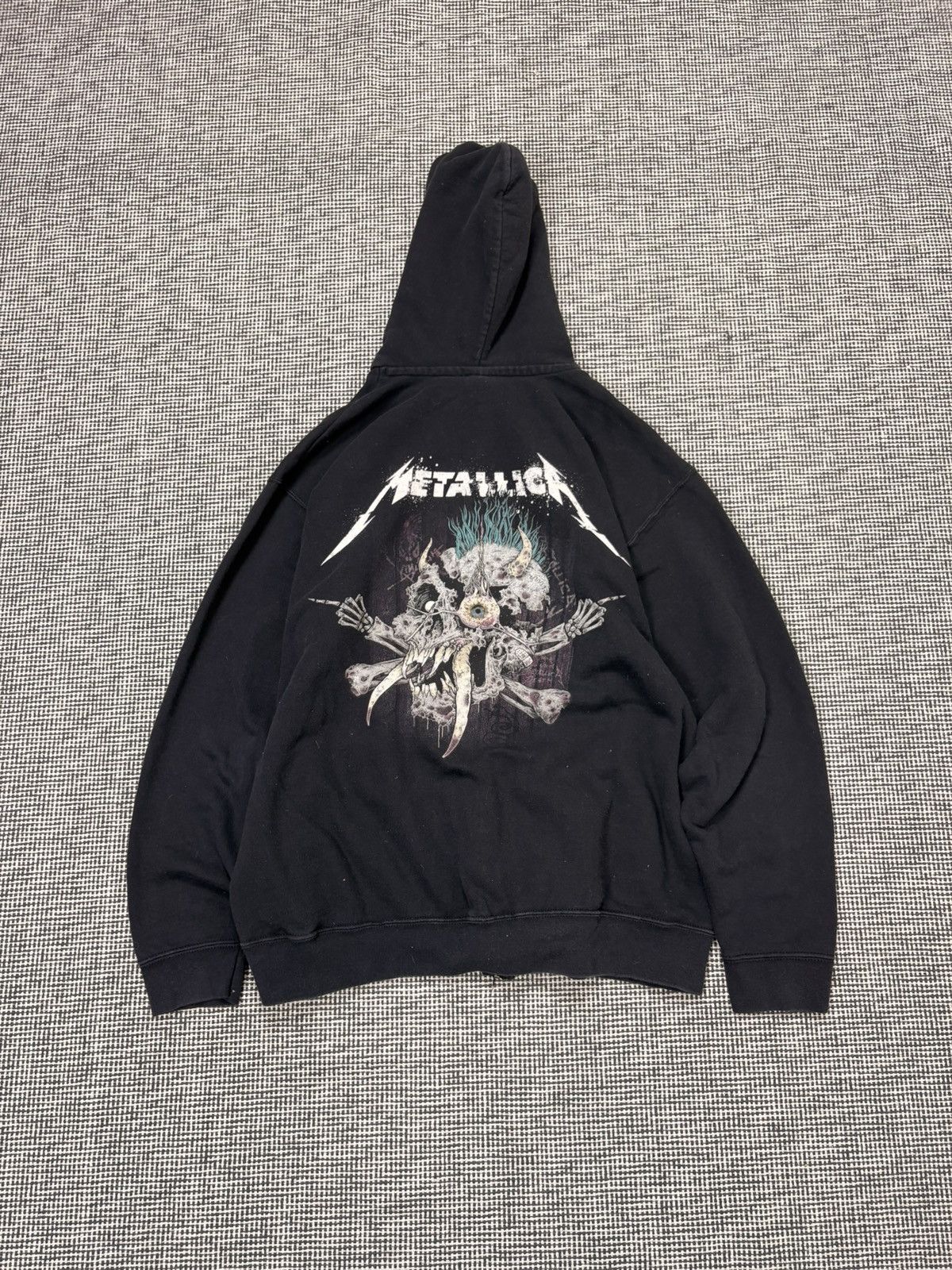 Metallica Vintage 00s Metallica pushead rare zip up hoodie Size US XL / EU 56 / 4 - 1 Thumbnail