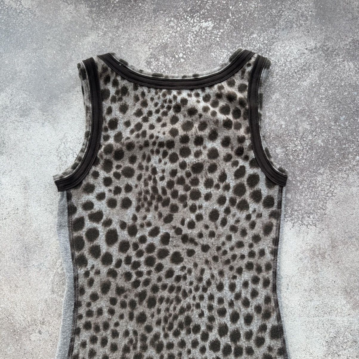 20471120 × Japanese Brand Marc Cain Sport Super Sexy Leopard Long Tank Top Size M / US 6-8 / IT 42-44 - 6 Thumbnail