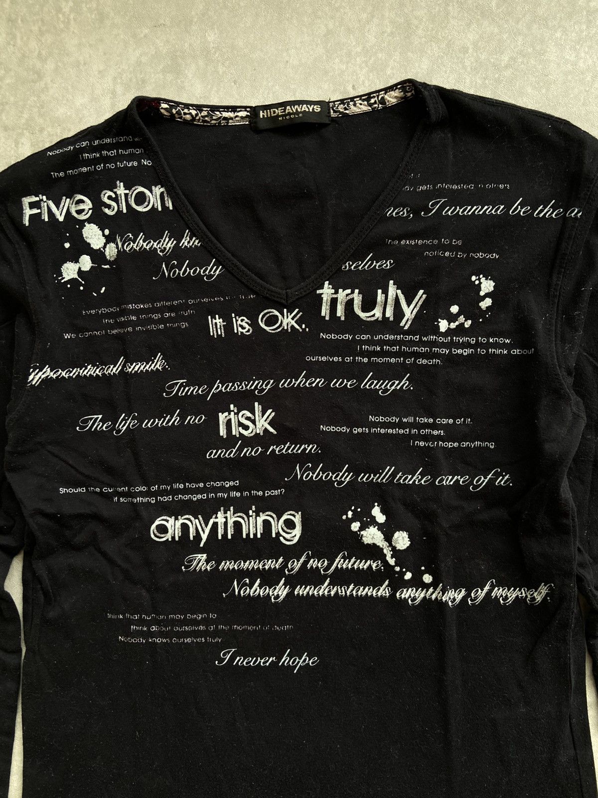 HIDEAWAYS × If Six Was Nine × Japanese Brand Hideaways Japan Longsleeve Poem Art Size US M / EU 48-50 / 2 - 2 Thumbnail