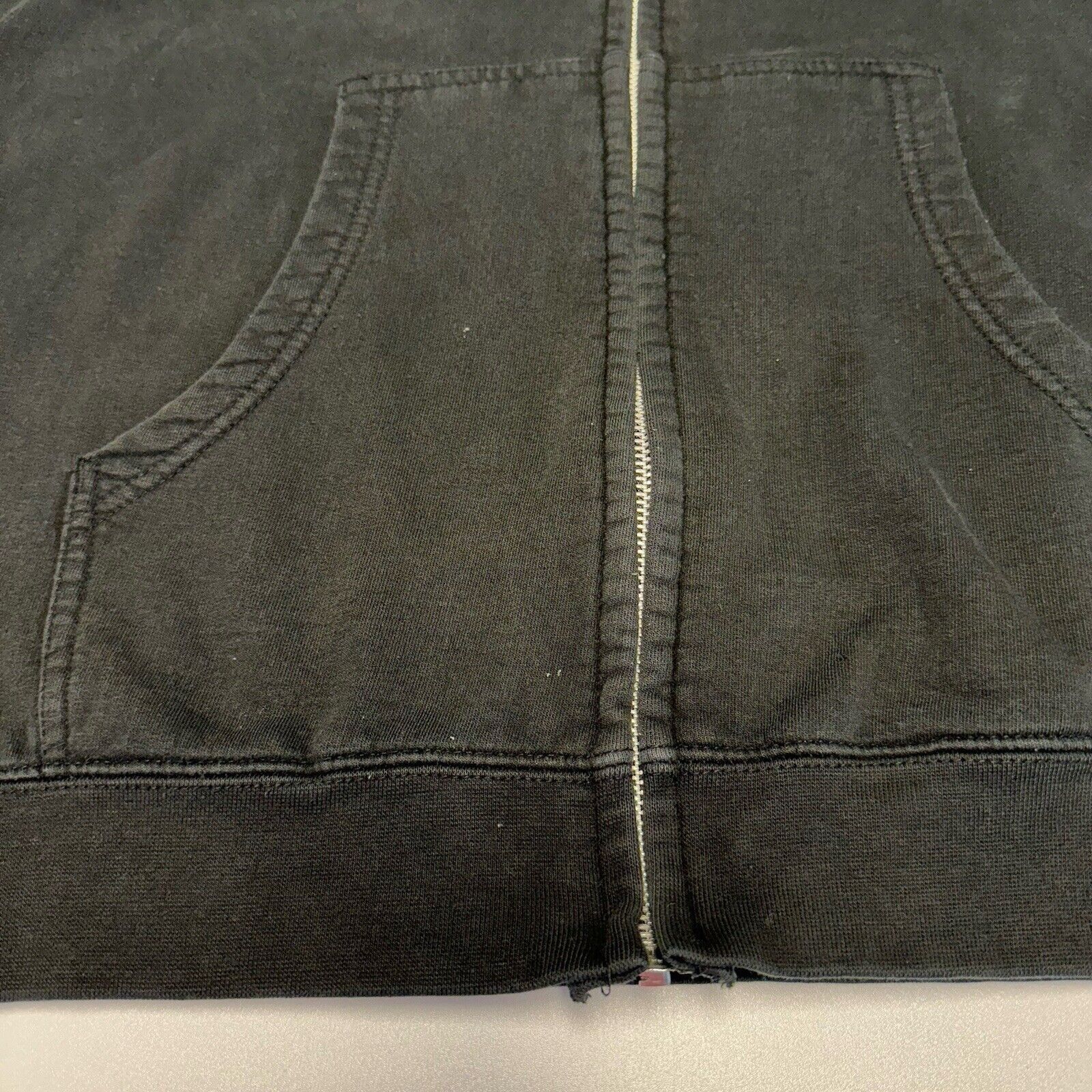 Vintage Famous Hoodie Sweatshirt Mens Medium Black Full Zip Size US M / EU 48-50 / 2 - 4 Thumbnail