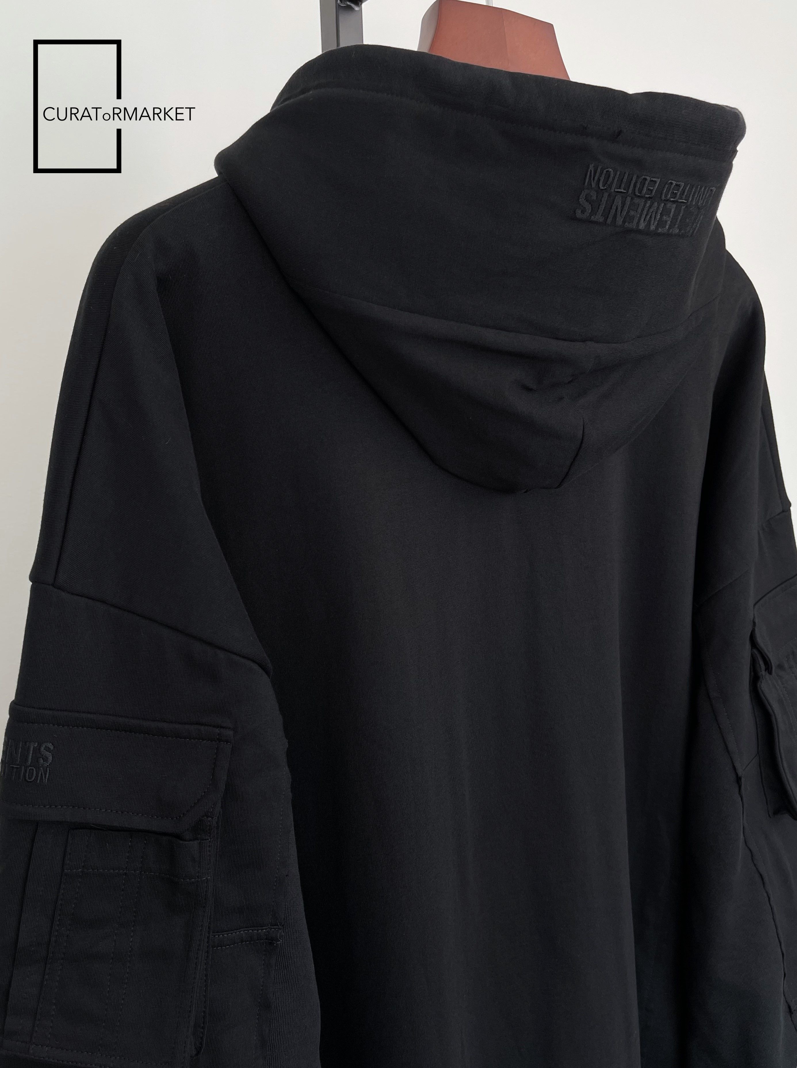 Vetements GRAIL Multi Cargo Pocket Zip Army Military Black Hoodie SS24 Size US XS / EU 42 / 0 - 8 Thumbnail