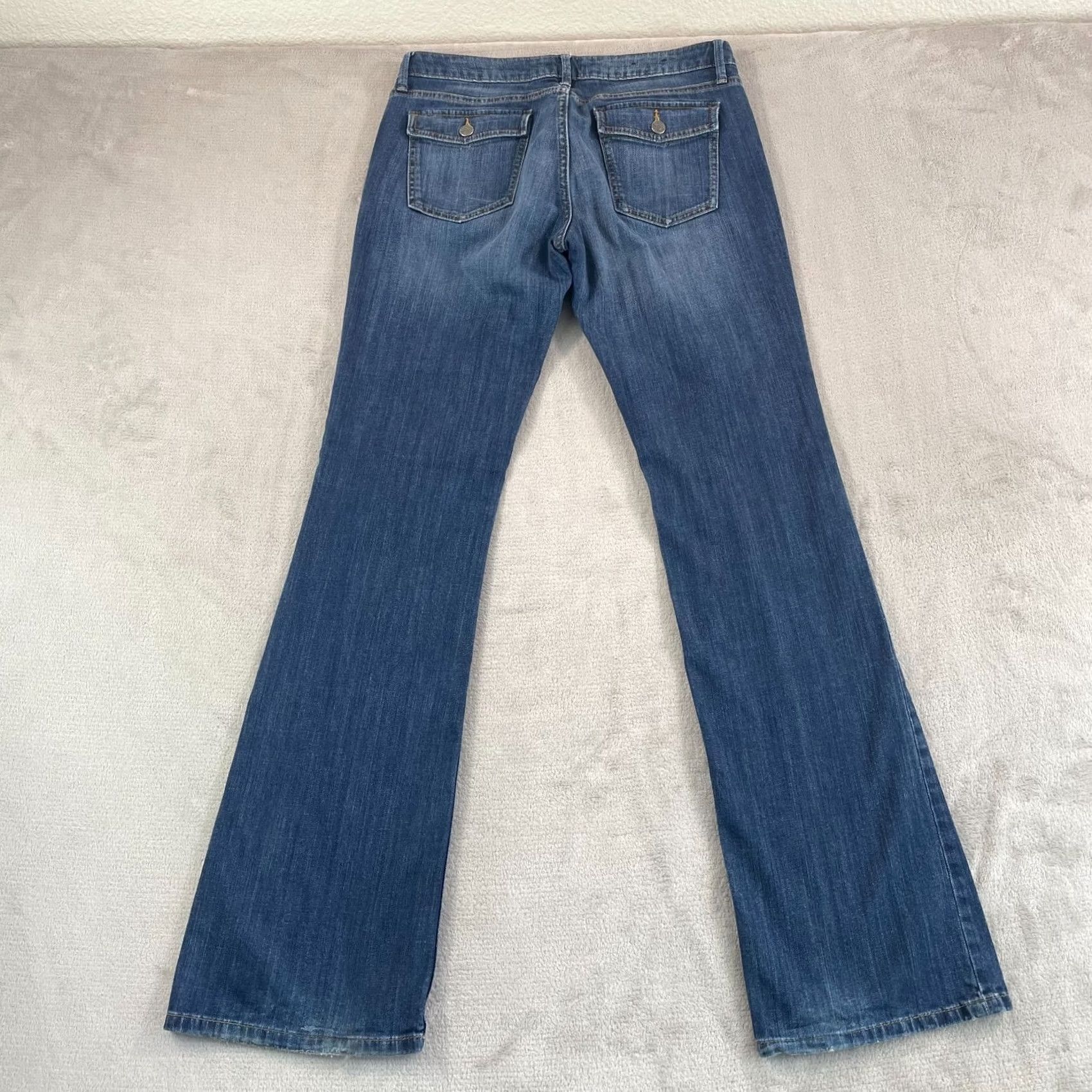 Banana Republic Banana Republic Jeans Women 30x35 Blue Denim Bootcut 5-Pocket Pockets Flap N/A Denim Vintage No Size 30" / US 8 / IT 44 - 5 Thumbnail
