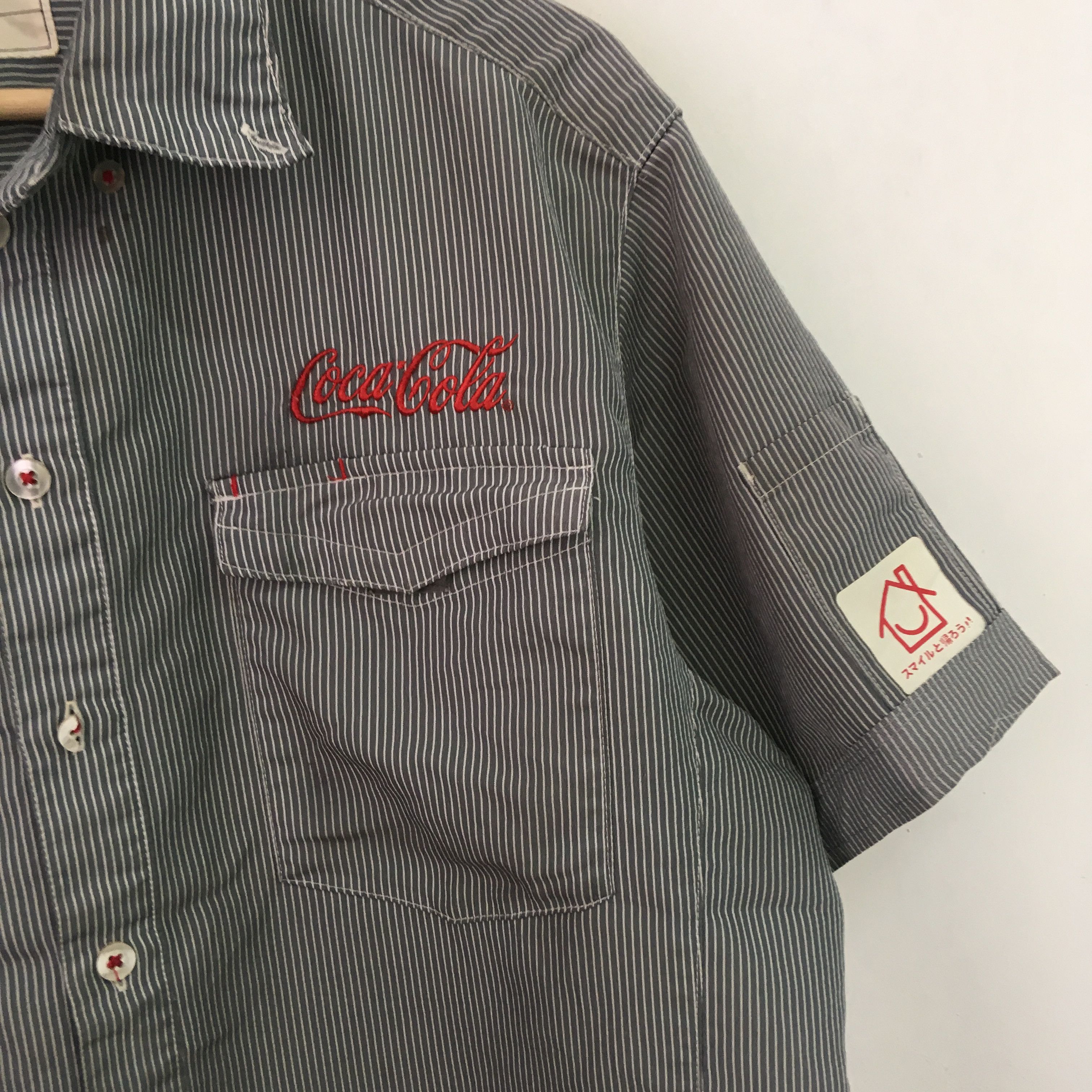 Coca Cola Vintage Heavy Used Coca Cola Convenience Worker Shirt Size US XXL / EU 58 / 5 - 6 Thumbnail