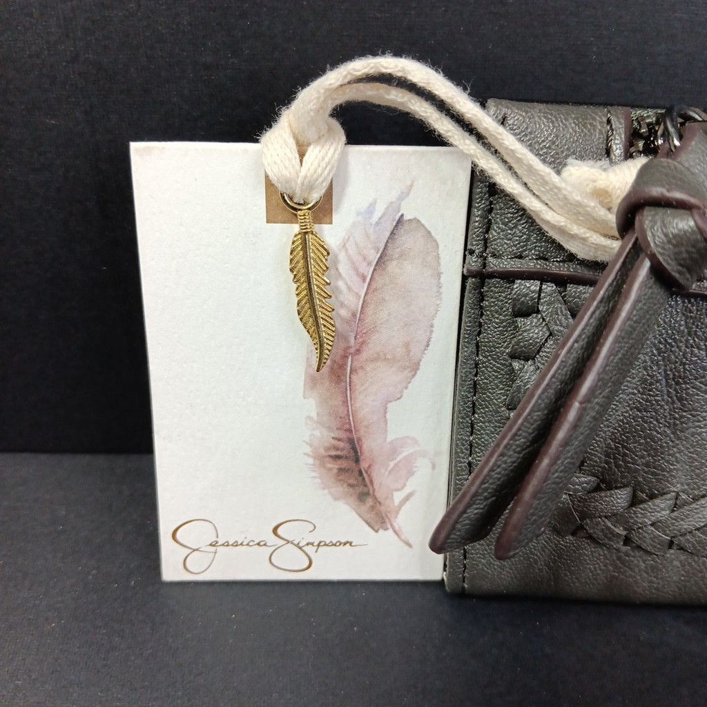 Jessica Simpson Jessica Simpson Jaclyn Faux Leather Fold Over Wallet Black Size ONE SIZE - 3 Thumbnail