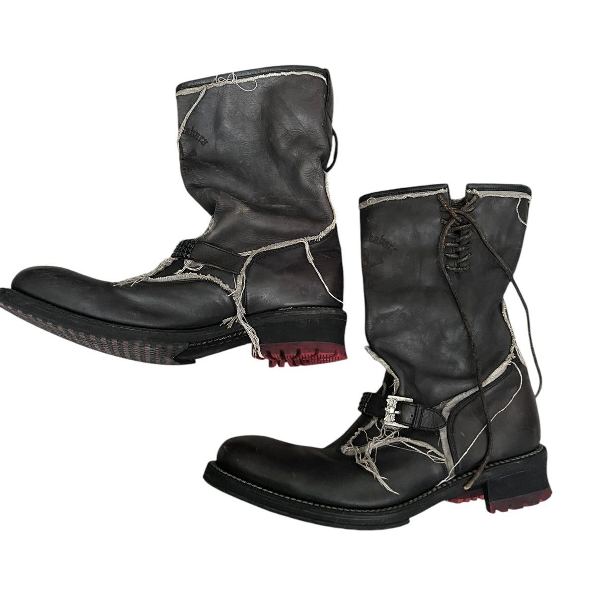 Japanese Brand Hiromu takahara raw edge boots Size US 9.5 / EU 42-43 - 4 Thumbnail