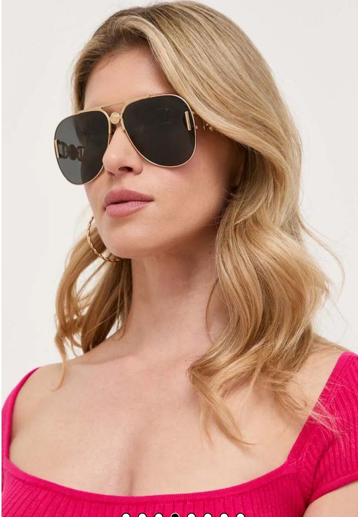 image of New Versace Ve2255 1002/87 Women Sunglasses Ve2255 100287 in Grey