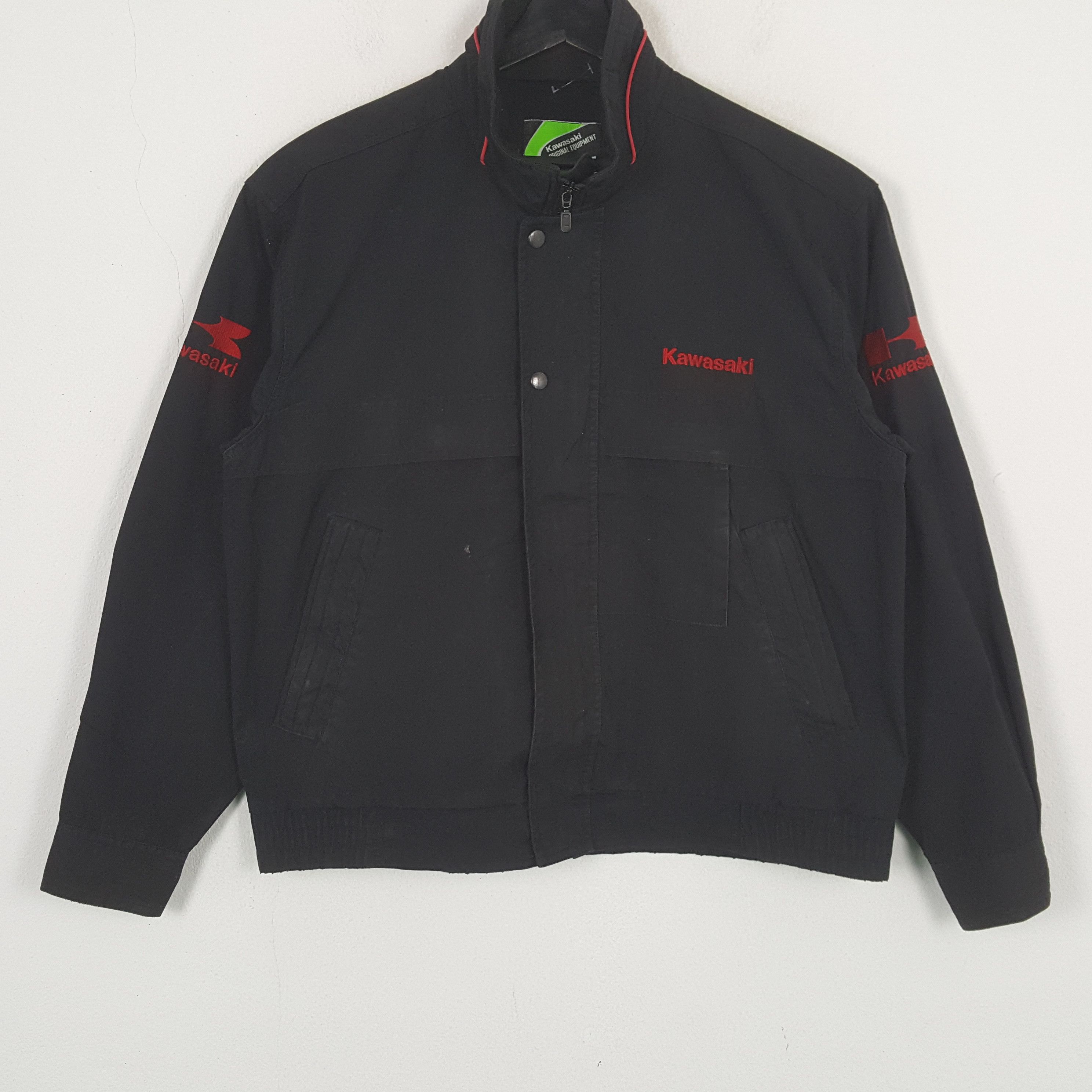 Japanese Brand × Vintage Kawasaki Japanese Motorcycle Brand Jacket c282n30 Size US L / EU 52-54 / 3 - 3 Thumbnail