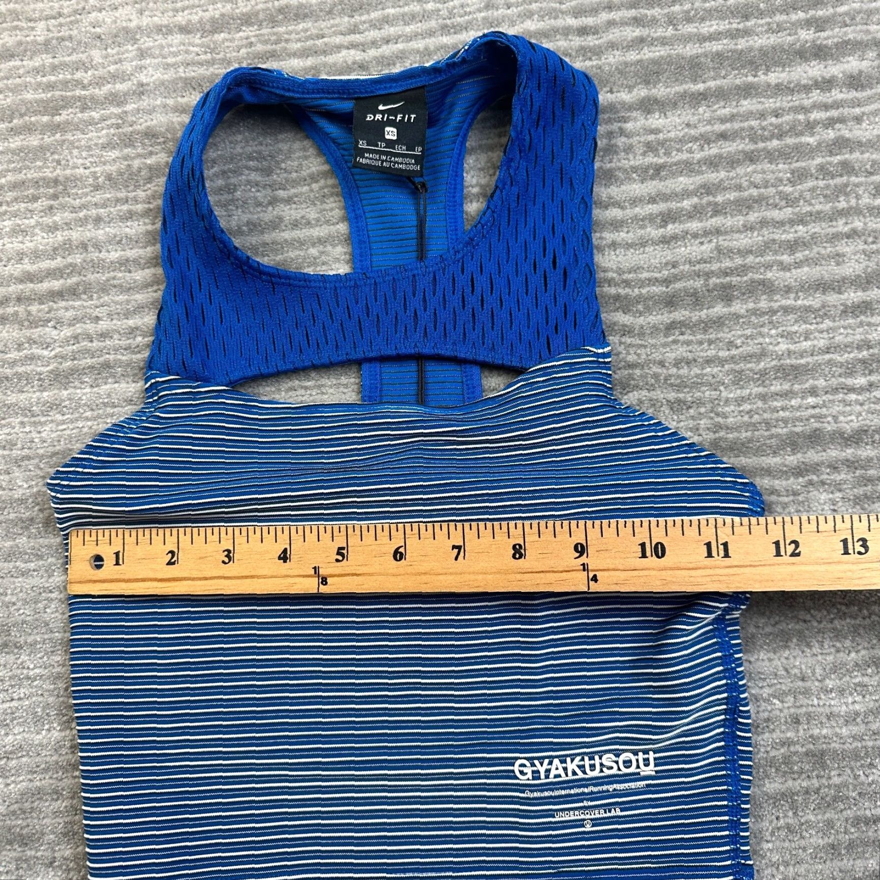 Nike Nike Gyakusou Undercover Knit Tank Womens XS Blue Dri-Fit Running Top Size XS / US 0-2 / IT 36-38 - 6 Thumbnail