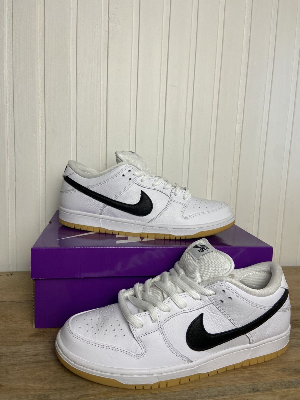 Nike New Nike SB Dunk Low Pro "White Gum" authentic Size 10,5US Size US 10.5 / EU 43-44 - 10 Thumbnail