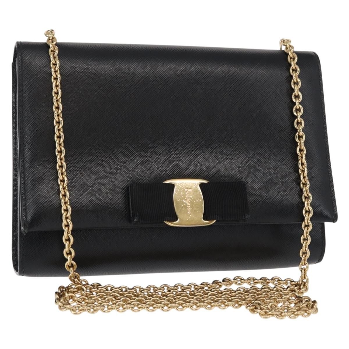 Salvatore Ferragamo Salvatore Ferragamo Vala Chain Shoulder bag Leather Size ONE SIZE - 1 Thumbnail