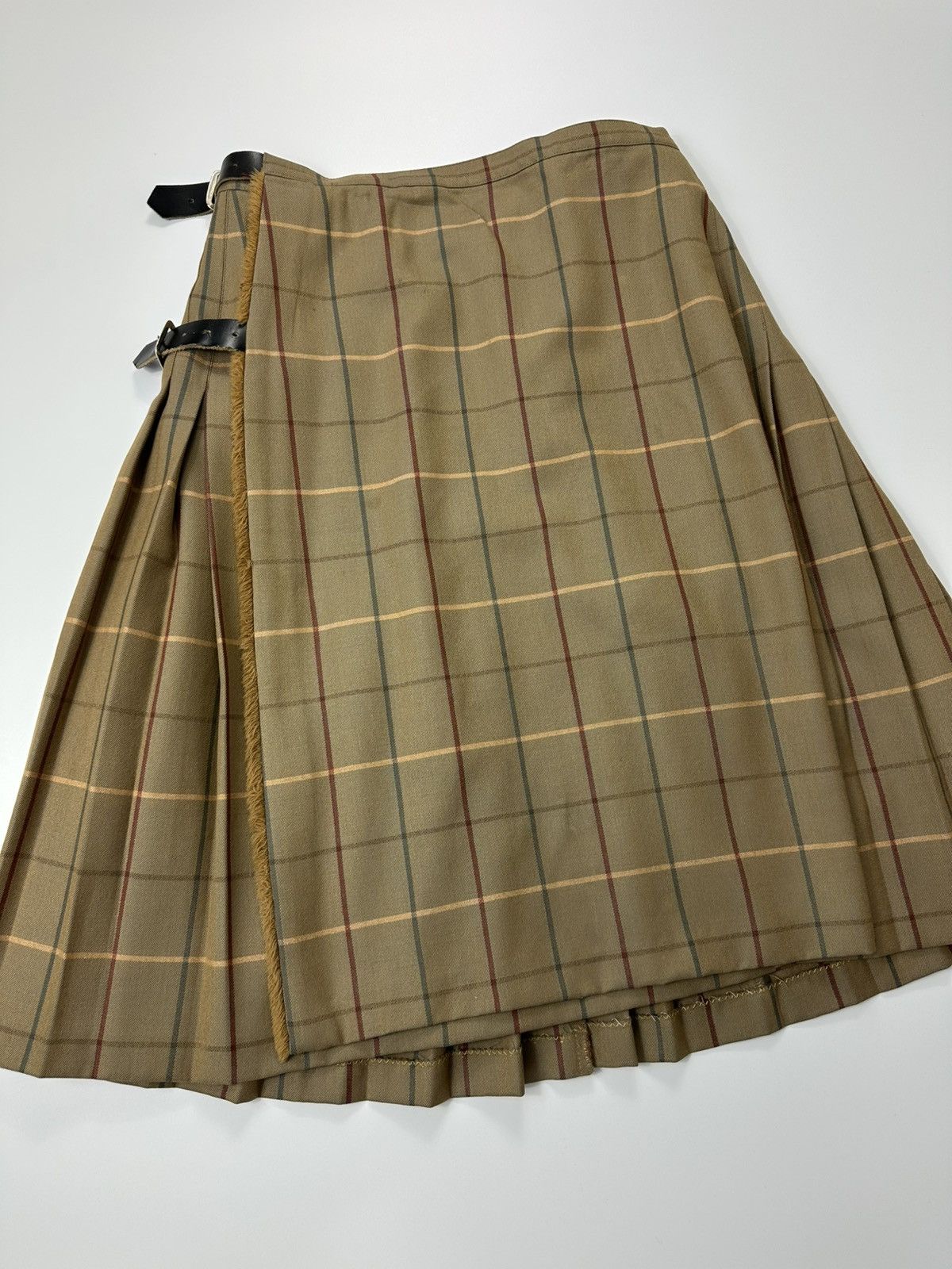 90's Burberrys Vintage Wool Skirt Nova Check