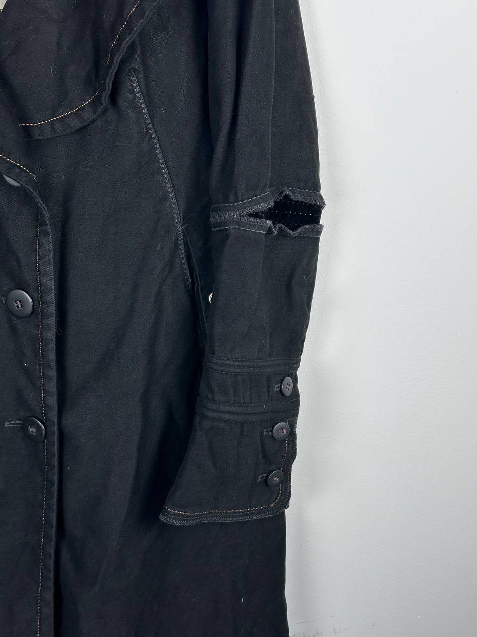 Other Marithe Francois Girbaurd Gothic Trench Coat Jacket Size M / US 6-8 / IT 42-44 - 6 Thumbnail