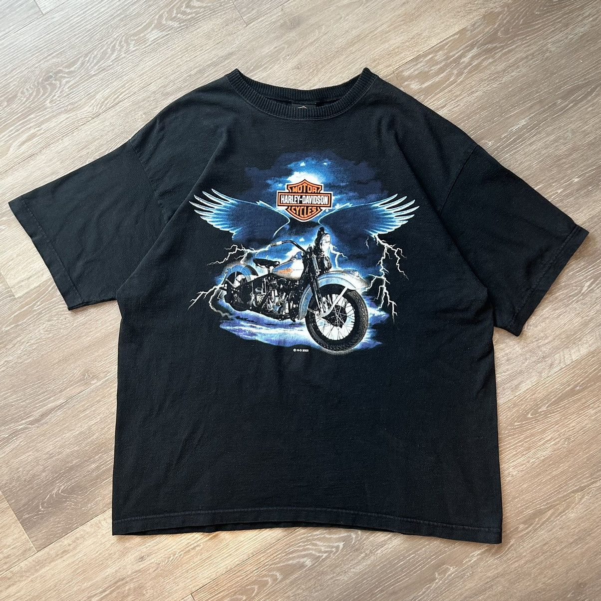 Harley Davidson × Vintage Vintage 2000 XL Harley Davidson Tee Size US XL / EU 56 / 4 - 1 Thumbnail