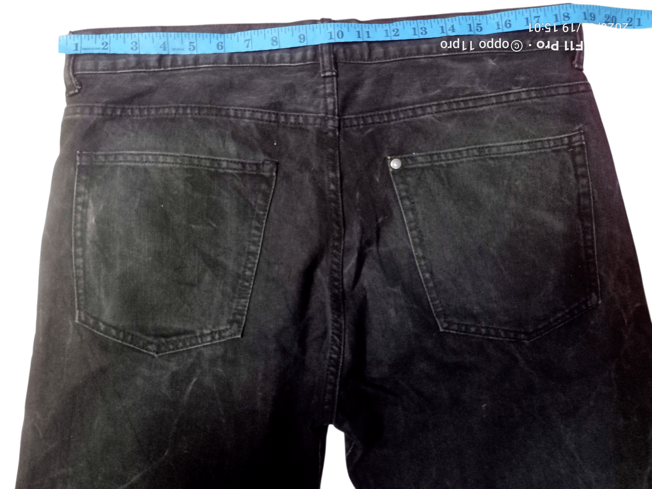 H&M H&M SuperBlack Men Straight Cut Denim 🌟 Size US 36 / EU 52 - 4 Thumbnail