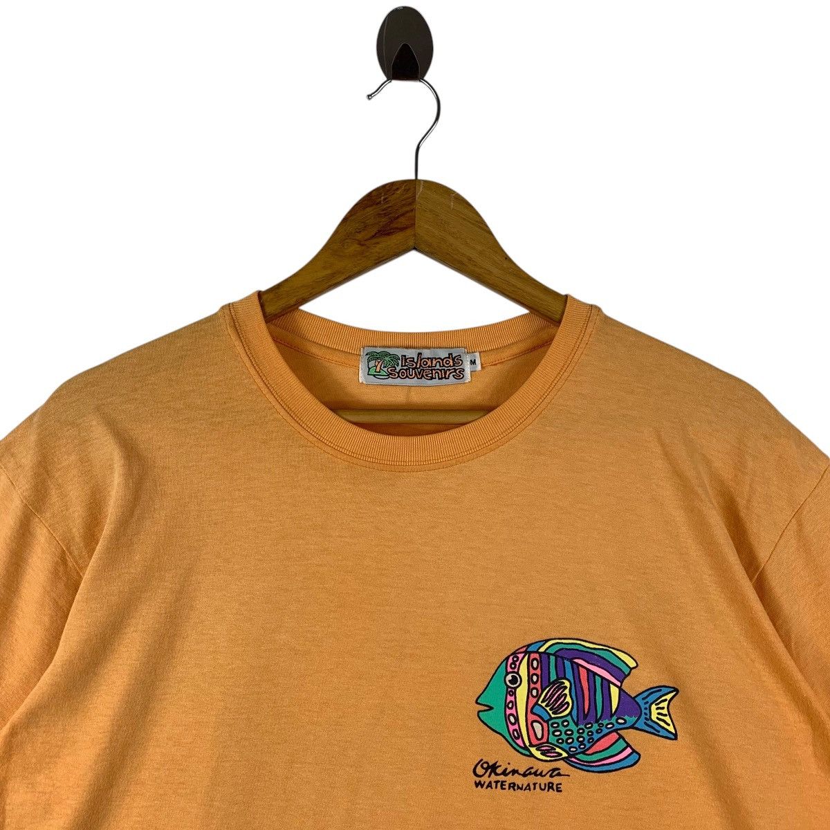 Vintage Vintage 90s OKINAWA waternature surf gear multicolour tee Size US M / EU 48-50 / 2 - 3 Thumbnail