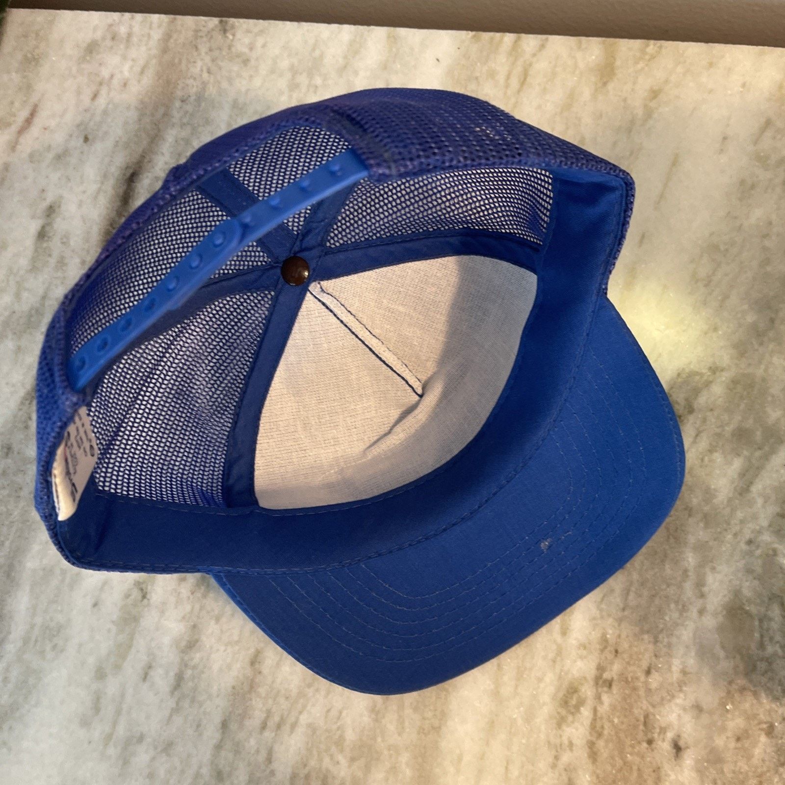 Vintage Vtg Trucker Hat Cap Snapback Blue Redi Serve Patch 80s 90s 1 Size ONE SIZE - 7 Thumbnail
